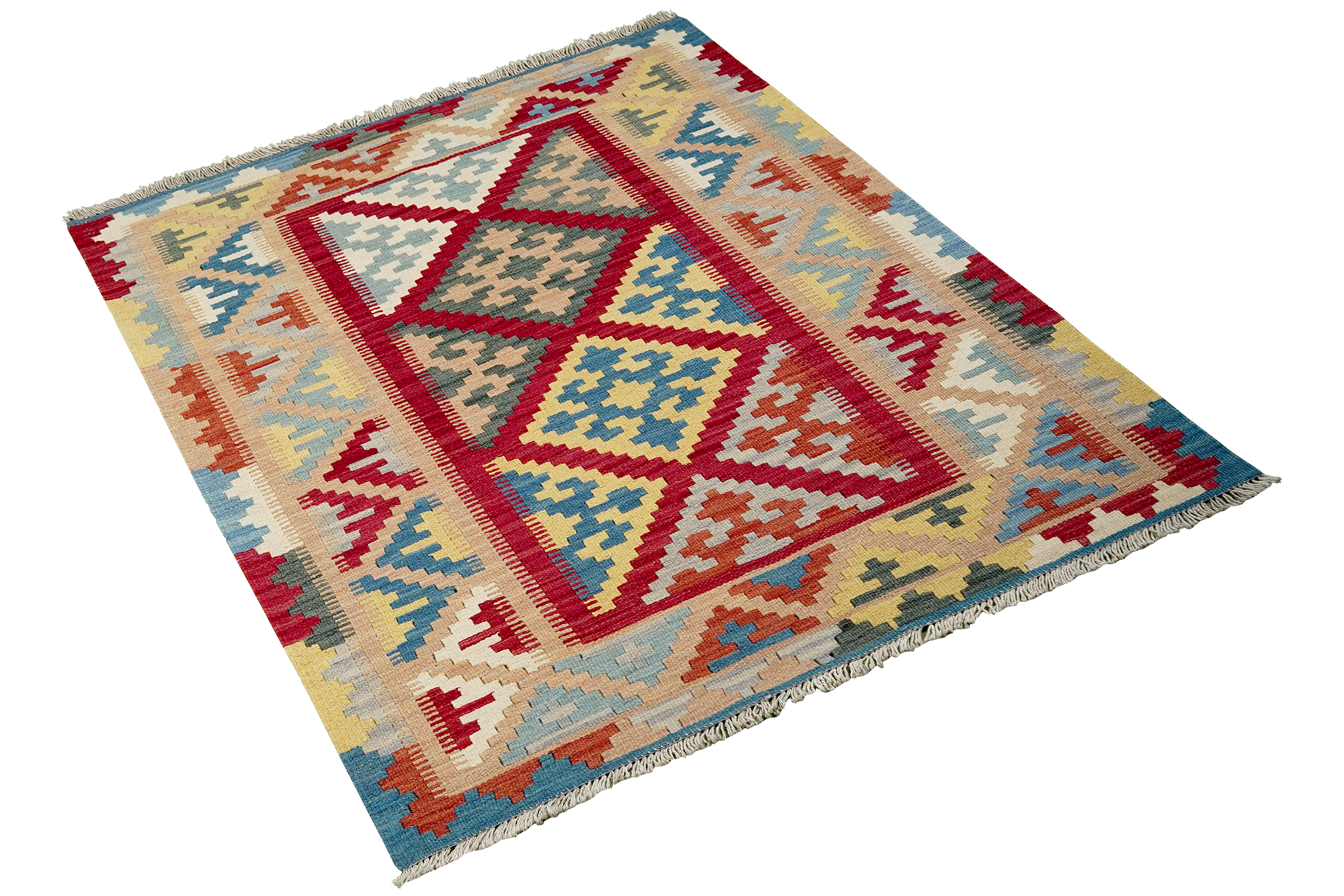 Kilim Gashgai Teppich Mehrfarbig