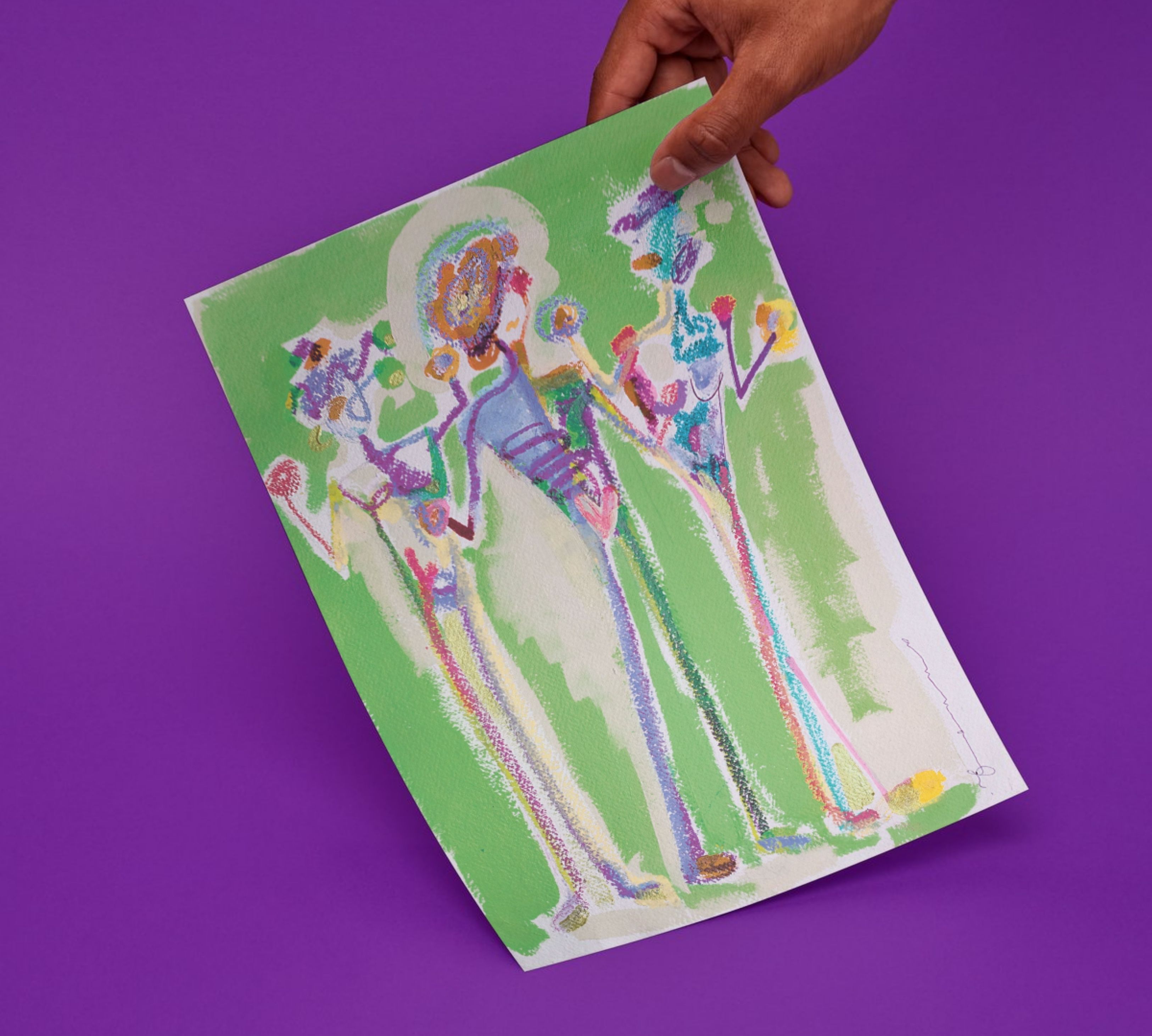 Graces Art Print Multicolor