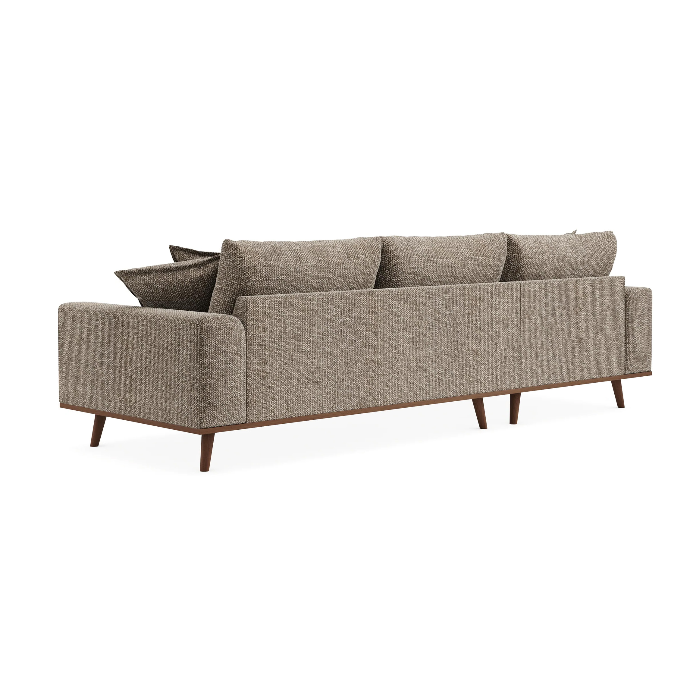 Ecksofa Harper 3-Sitzer Links Hellbraun