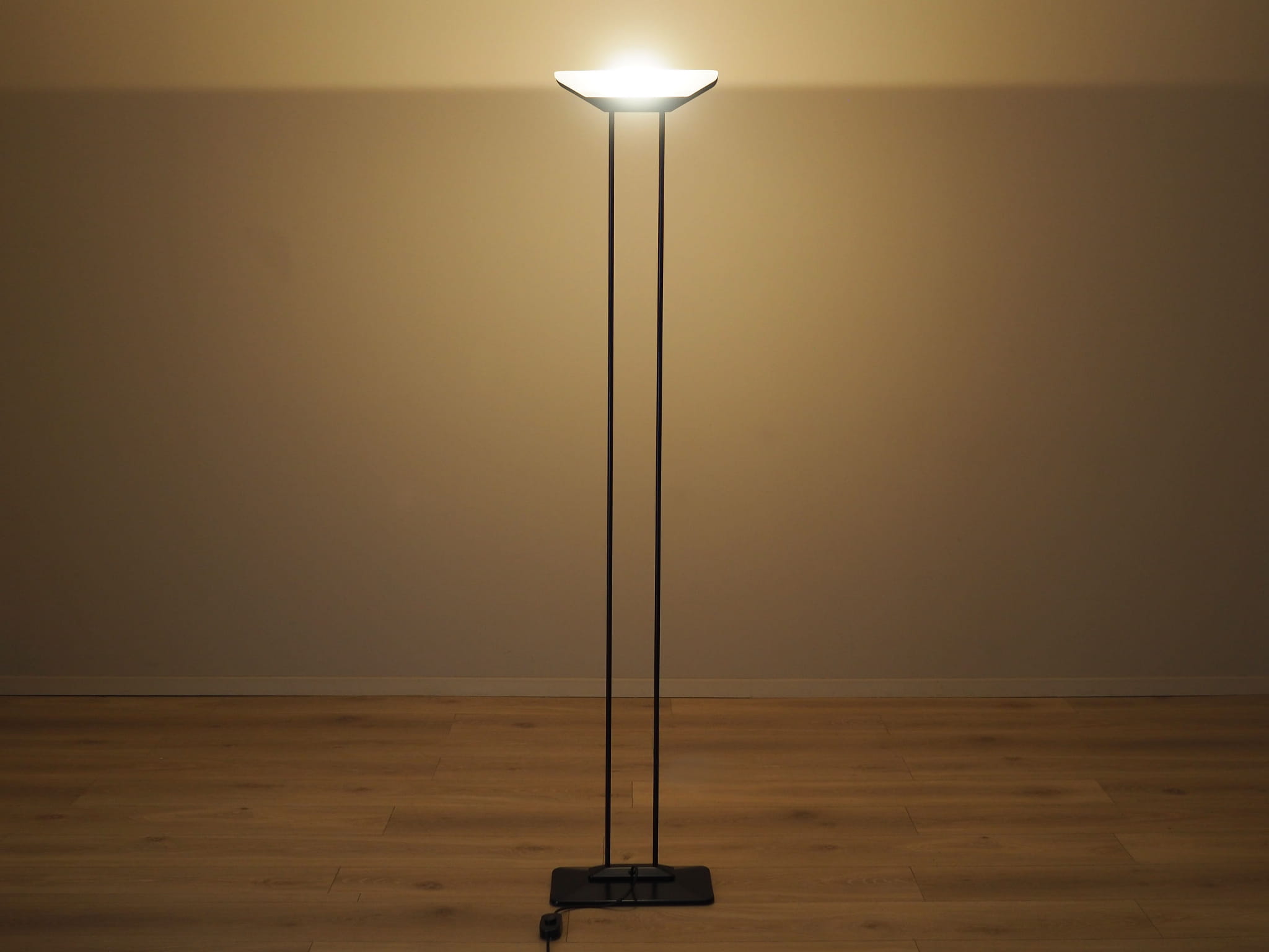 Floor lamp Metal Glass 1970s
