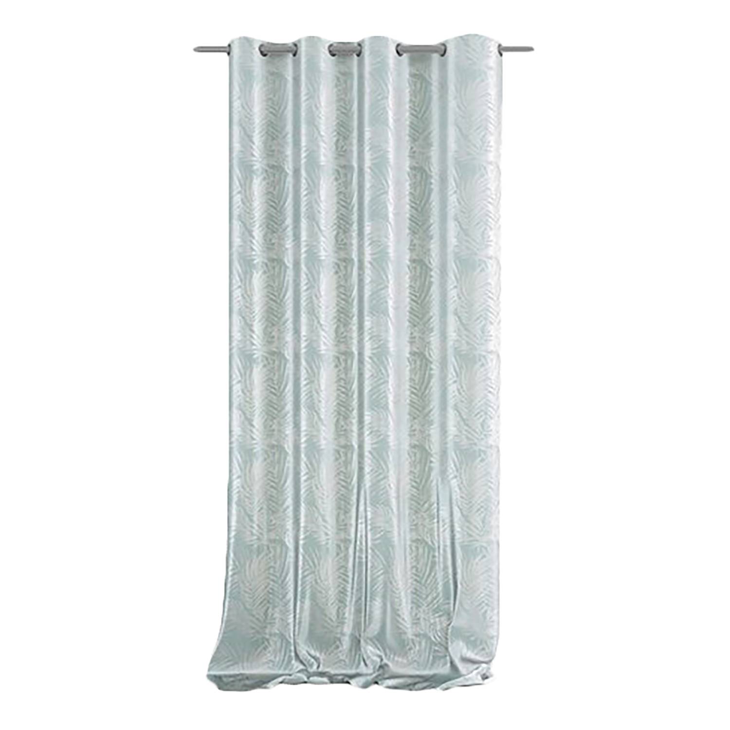 Ösenvorhang Velvet Leaves Polyester Mint