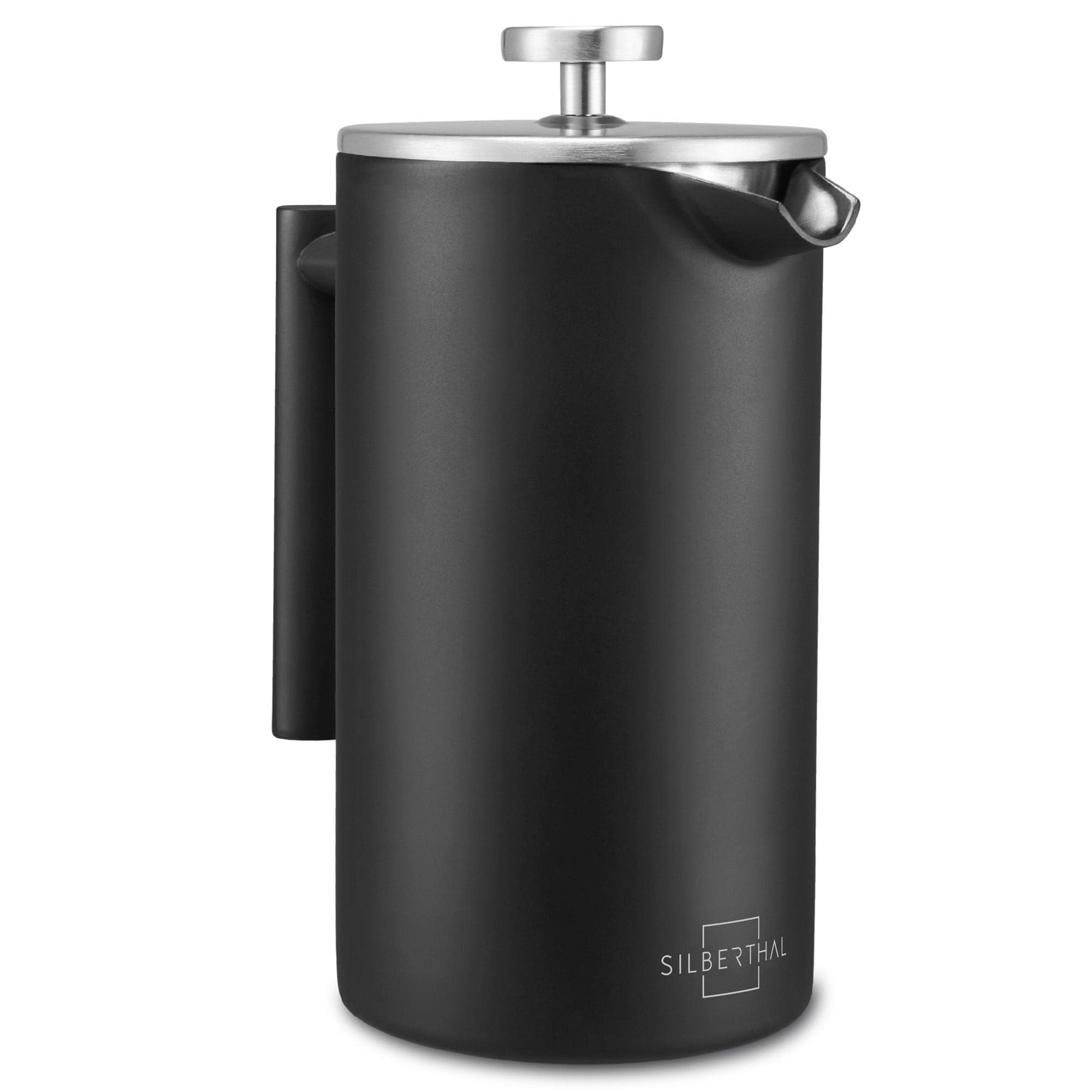 French Press Thermo Schwarz Edelstahl 1 Liter
