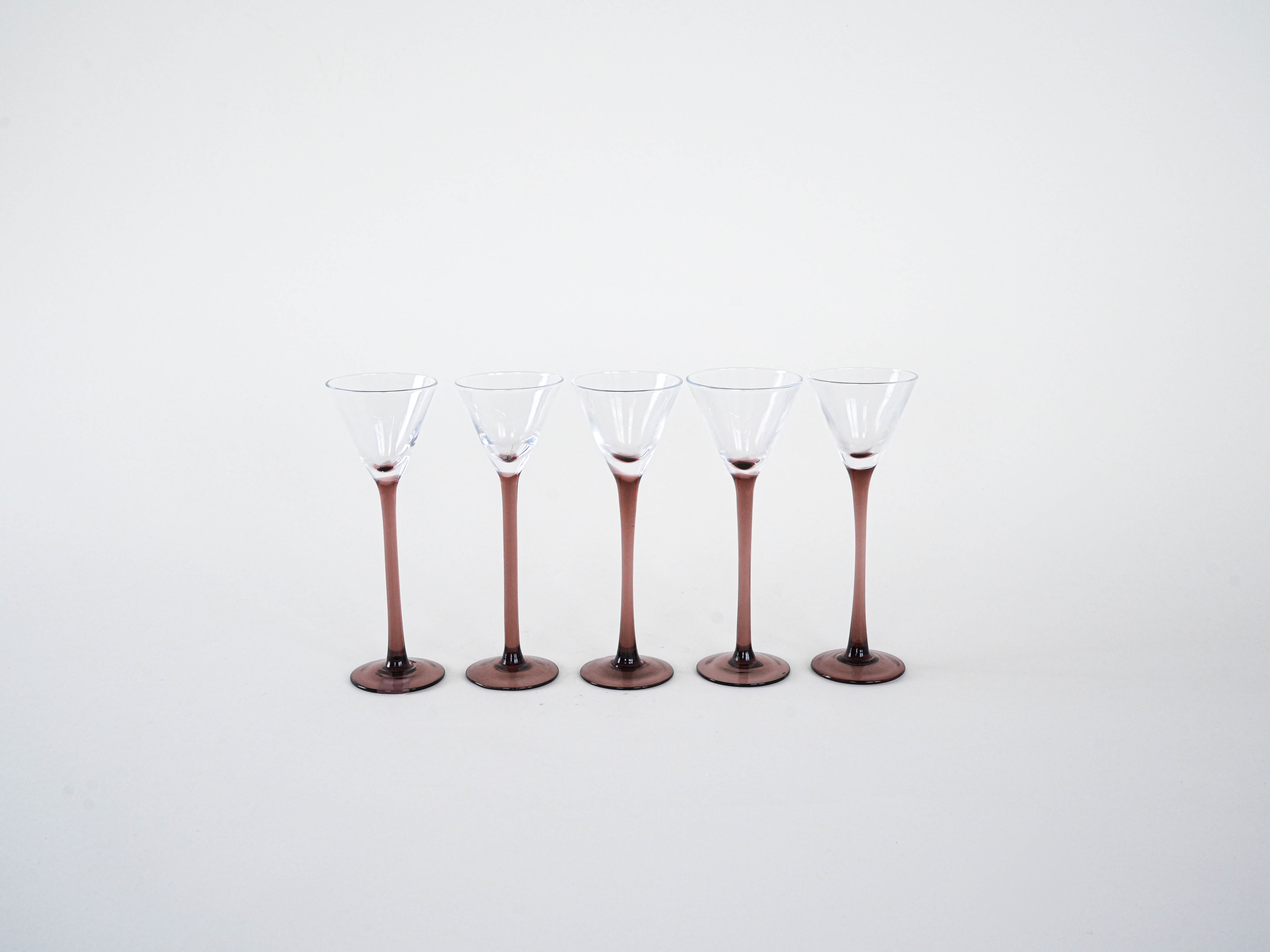 5x Gläser Rot