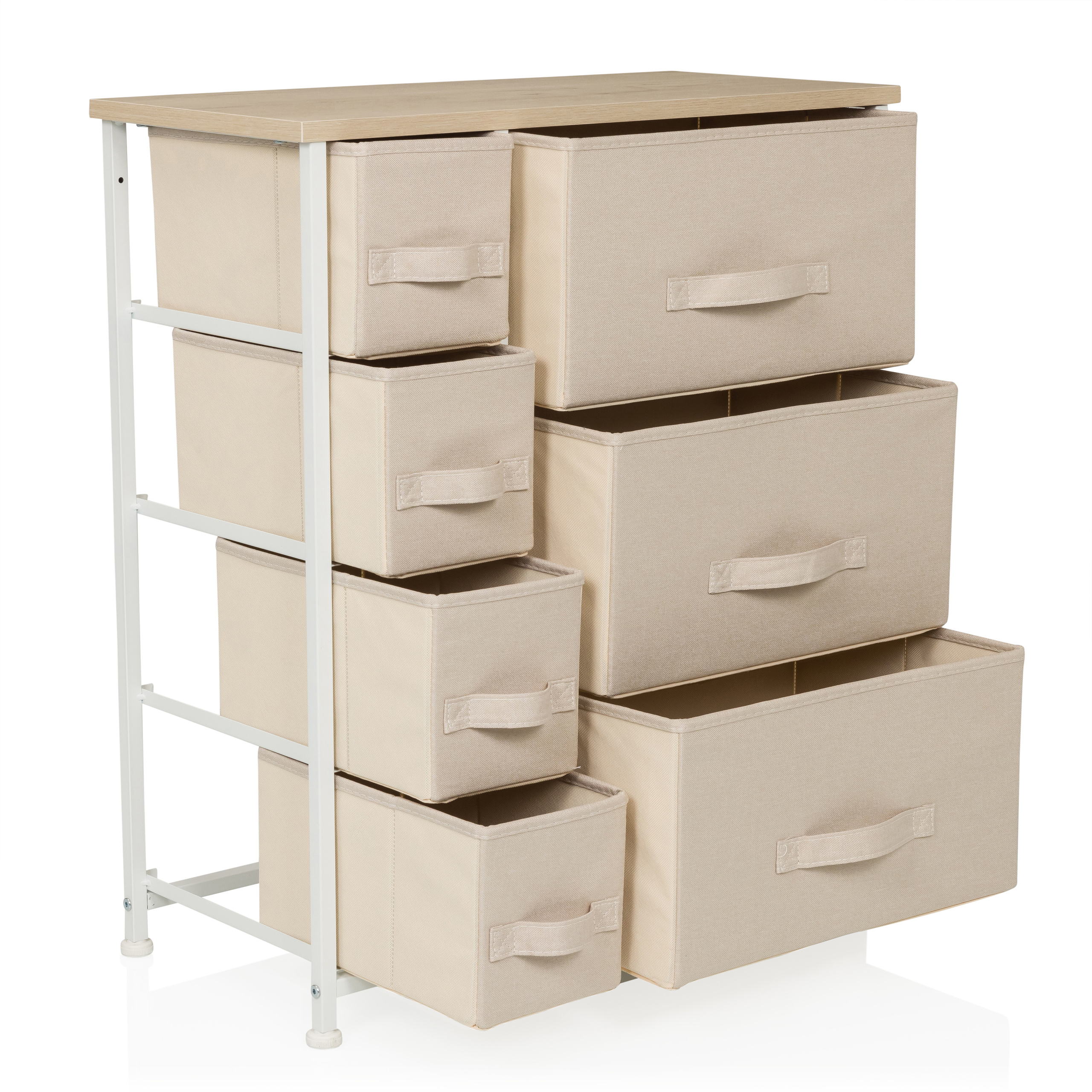 FOLDRESS B Scaffale con 7 scomparti Beige