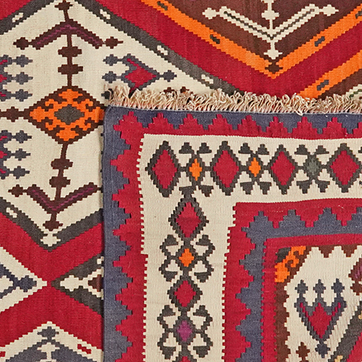 Kilim Gashgai Teppich Mehrfarbig