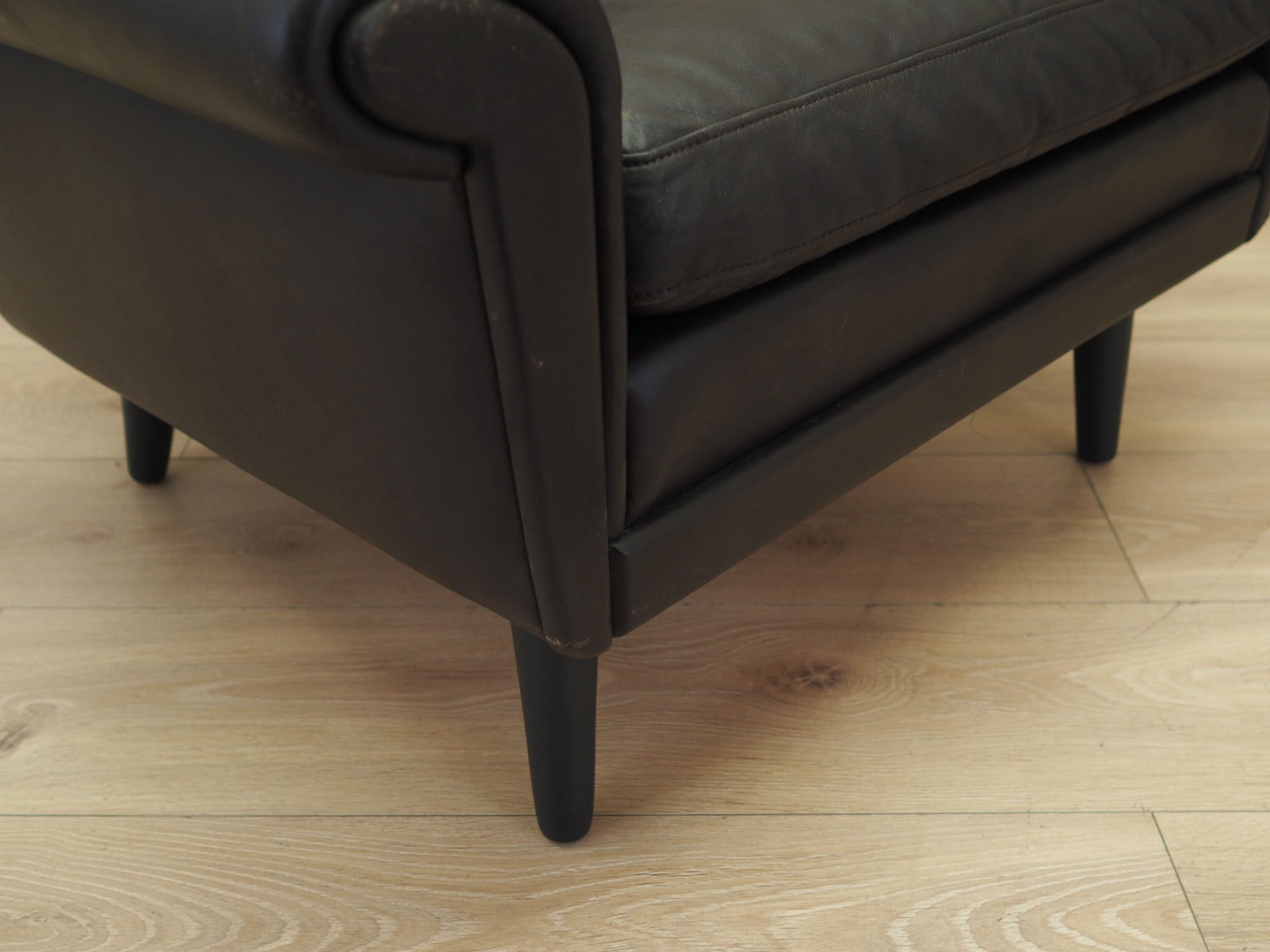 Armchair Leather Brown 1960s