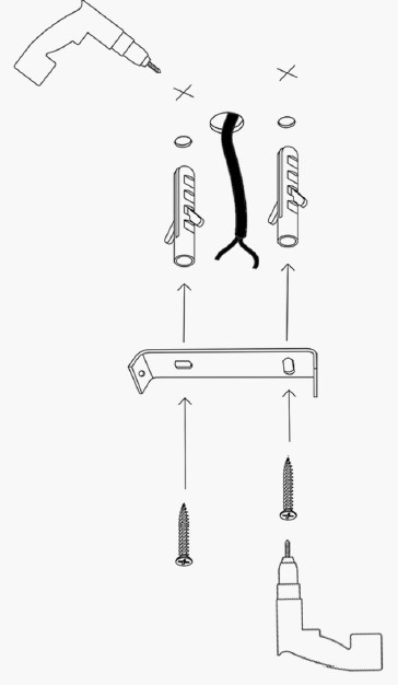 Deckenleuchte mit 2 Glaskugeln aus Metall