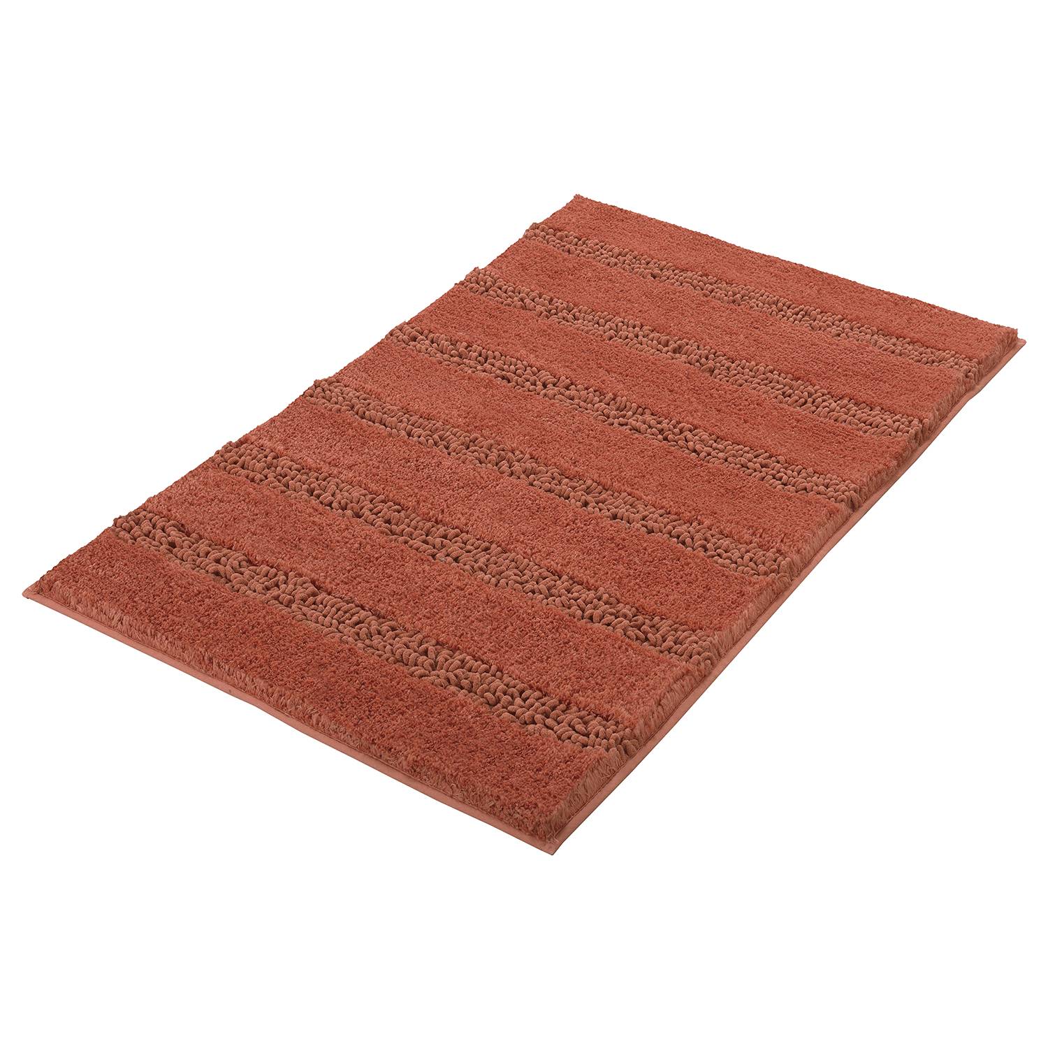 Badematte Monrovia Webstoff Terracotta 120 x 70 cm