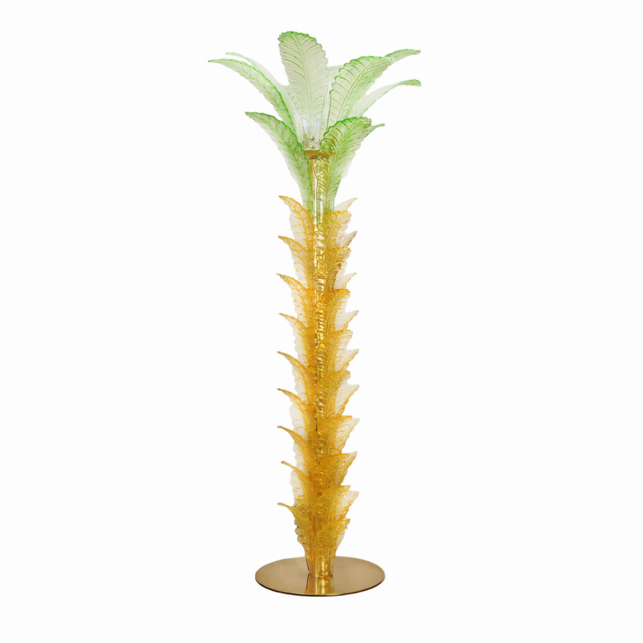 Lampada da terra vintage in vetro di Murano multicolore anni '70
