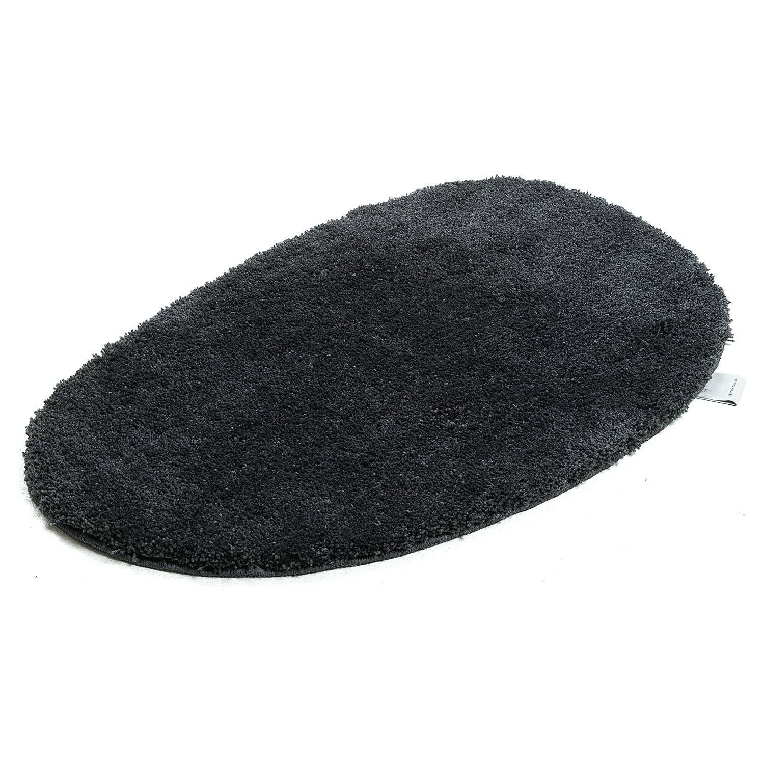 Badvorleger Cozy Bath Uni Oval Anthrazit