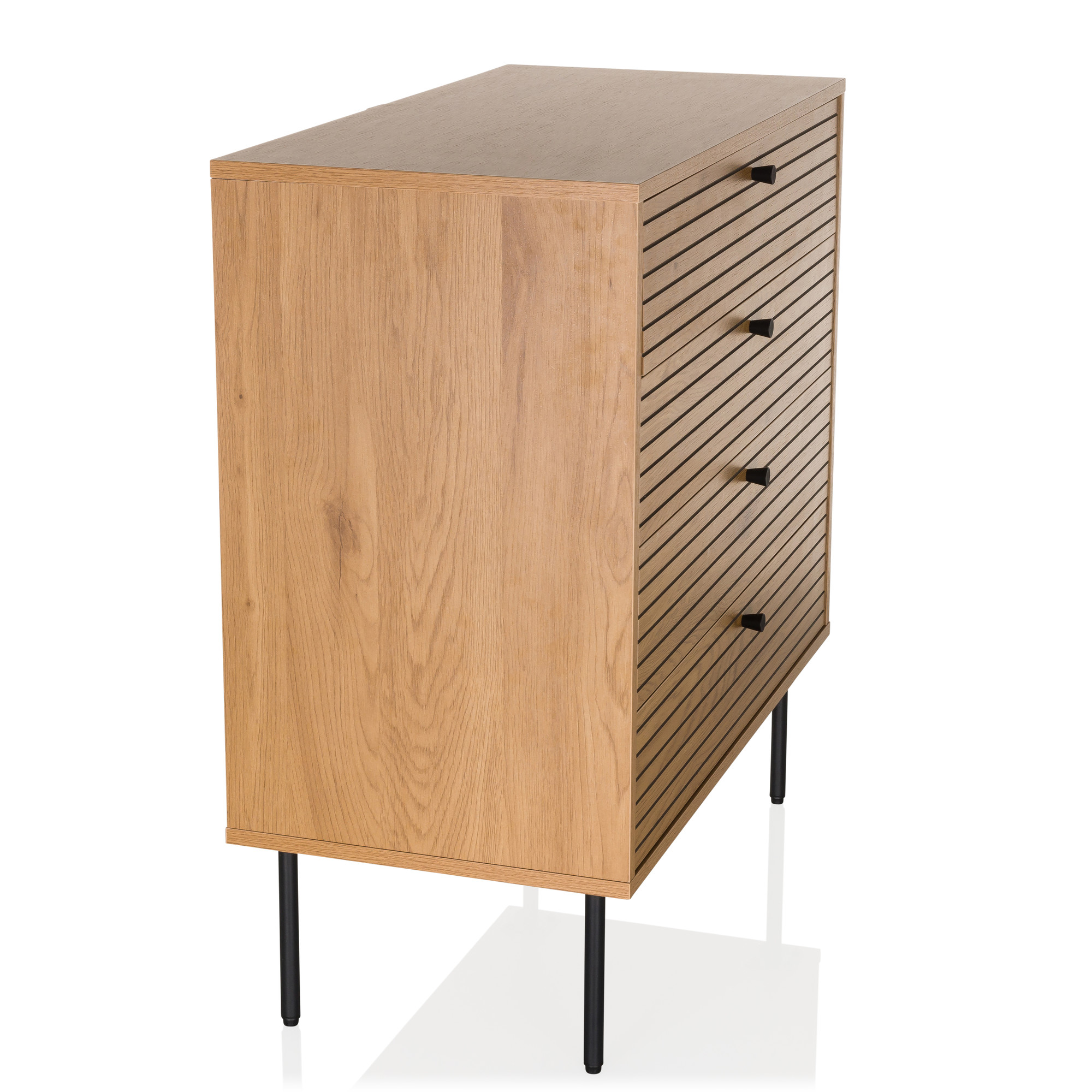 LINNO K Chest of drawers 4 drawers Wood Brown