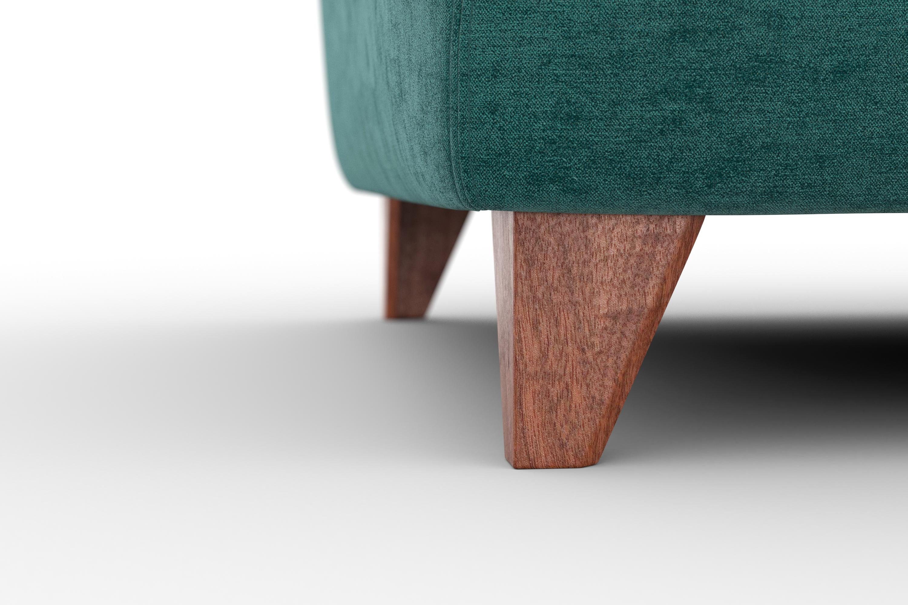 Pablo Sofa 3-Sitzer Textil Petrol-Grün