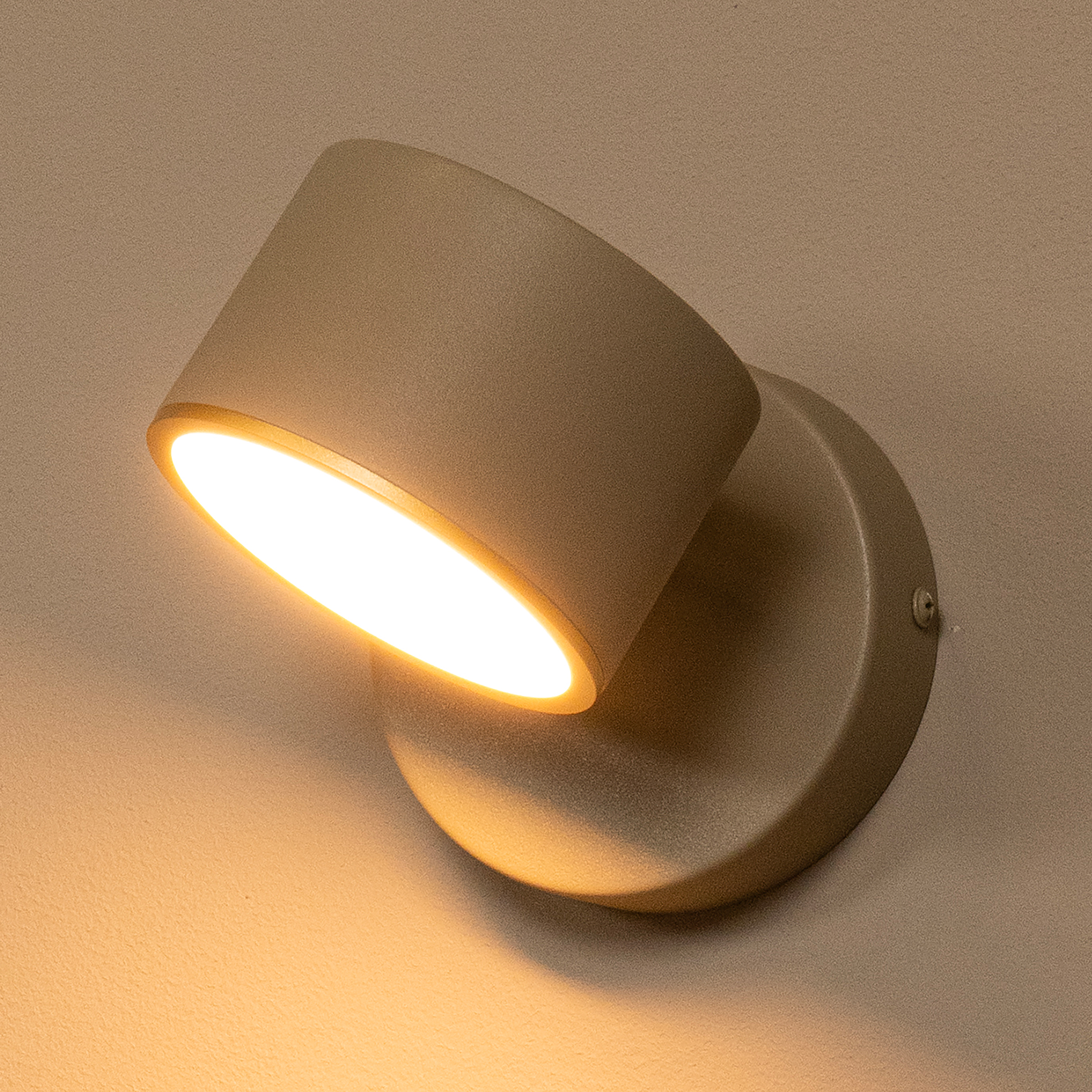 Gian LED-Wandleuchte Eisen Beige