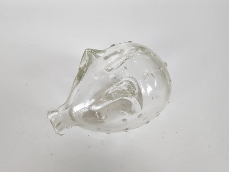 Vintage Sparschwein Glas Transparent 1950er Jahre