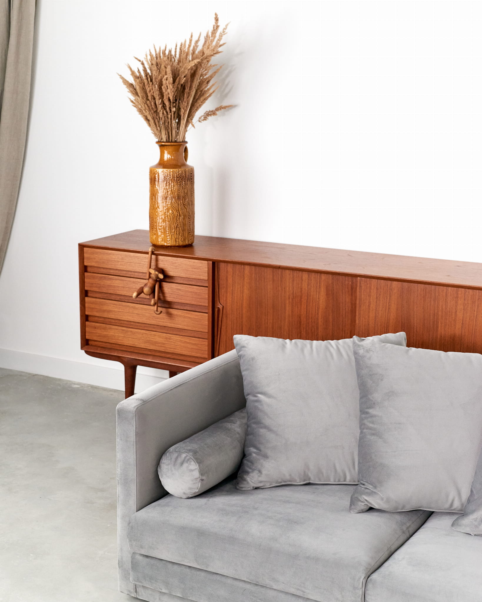 MALMO Sofa 3-Sitzer Grau