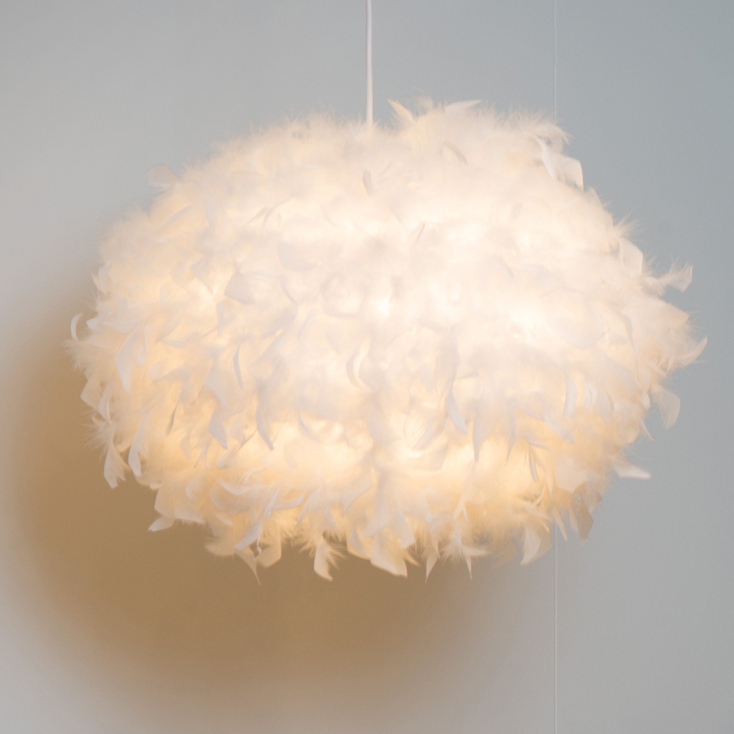 Goosy Soft Pendant Light Feathers White