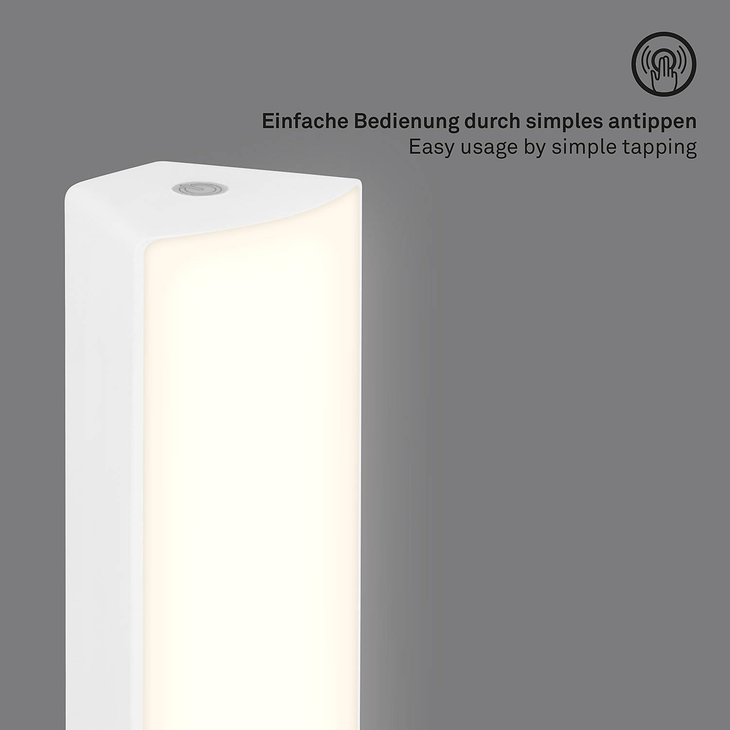 Yacuma LED-Tischleuchte Kunststoff Weiß