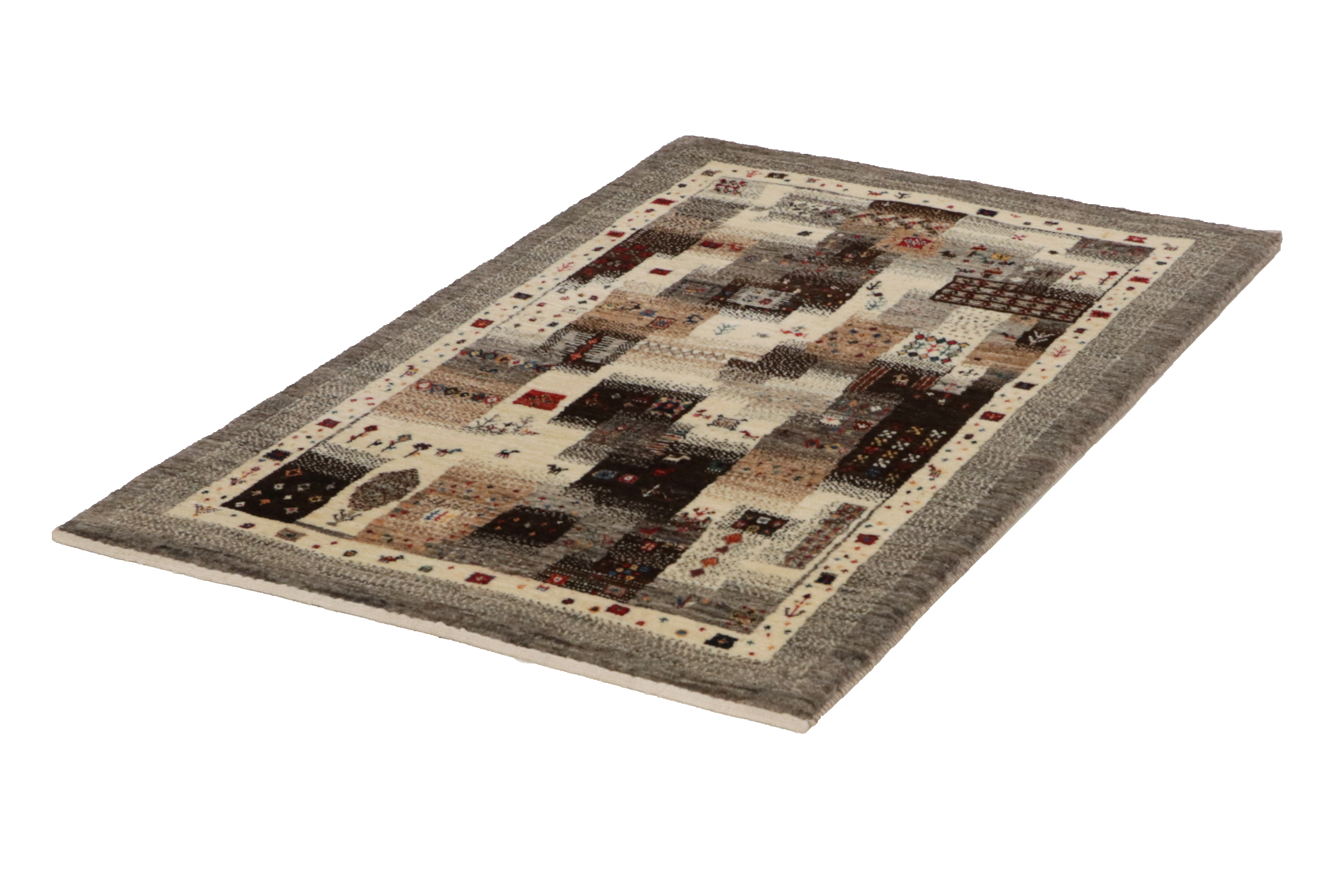 Rizbaf Gabbeh Rug Wool Multicolored