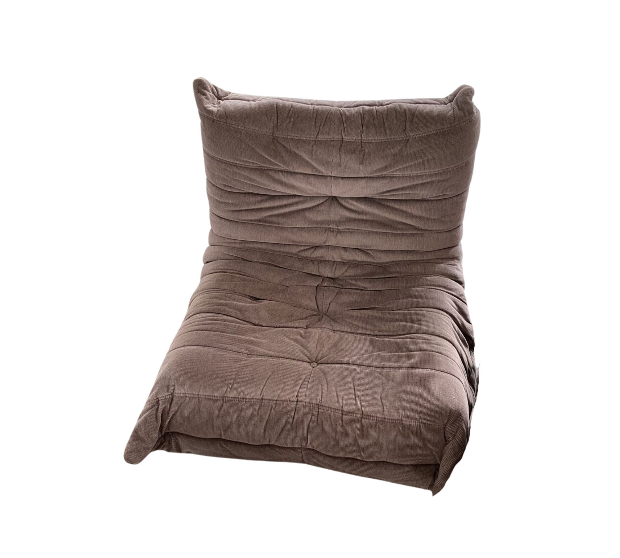 Vintage Togo Lounge Set 5-tlg. Textil Taupe
