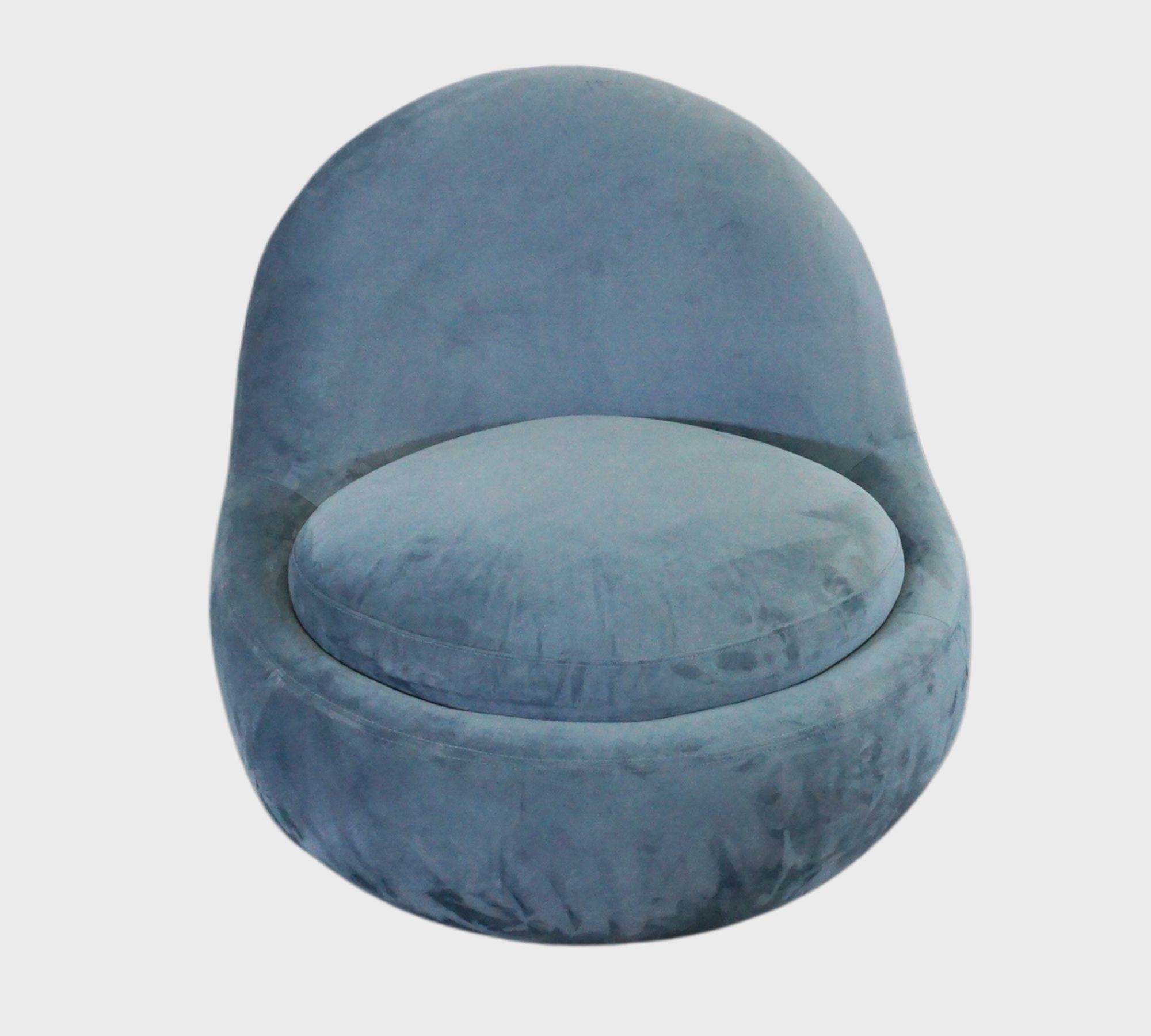 Babette Drehsessel Velour Lux Shadow Blue