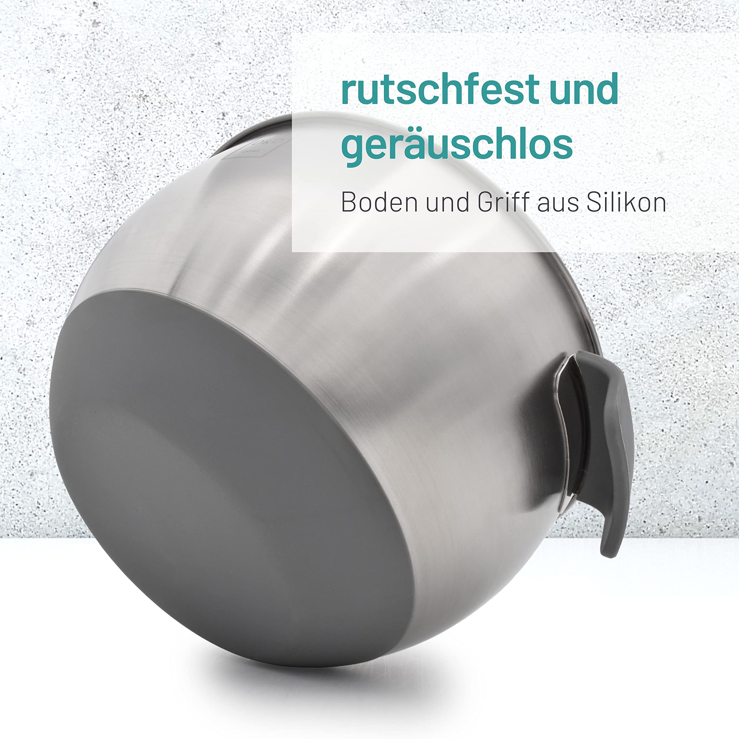 Rührschüssel 4,5L Edelstahl Silber