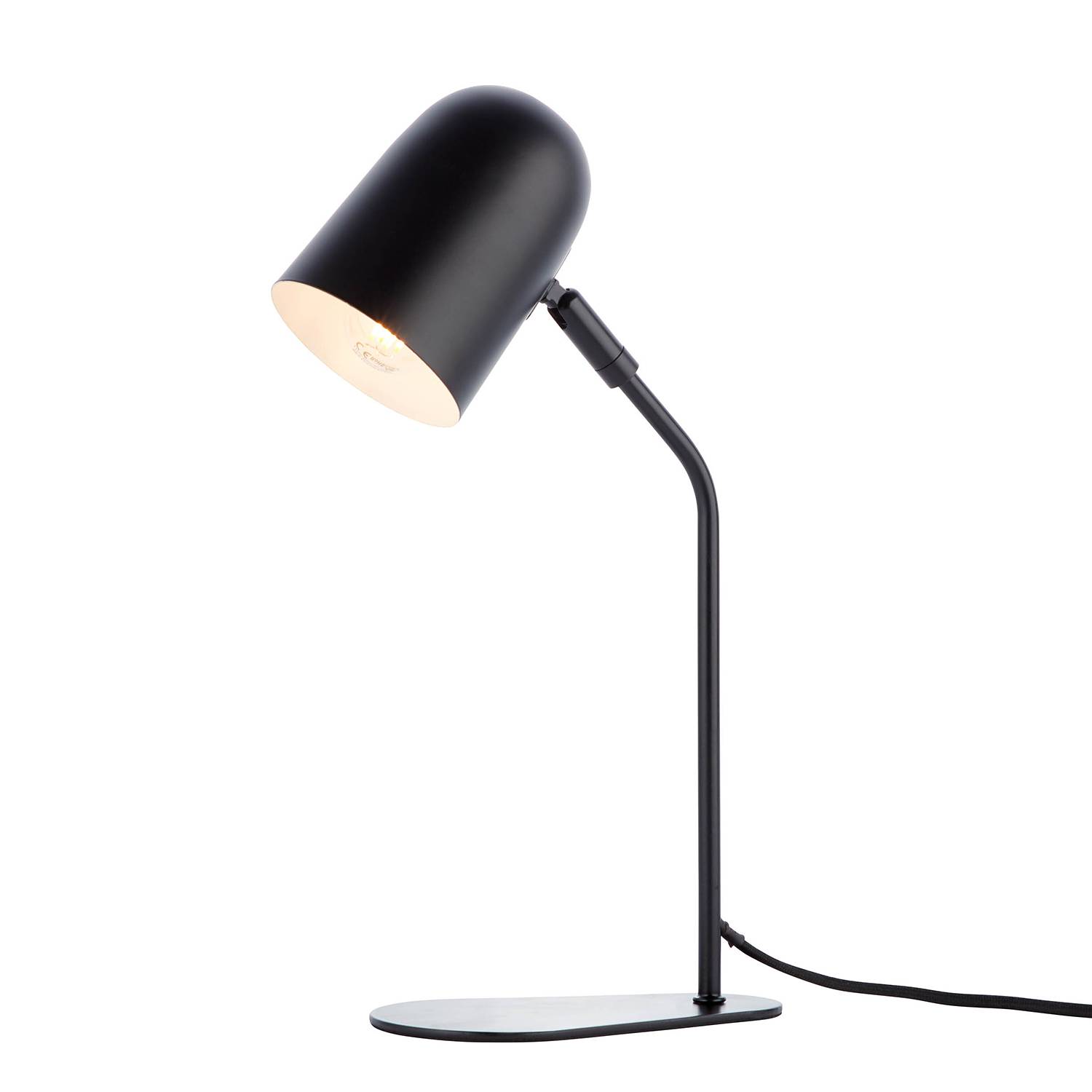 Tong Table lamp Iron Black 1-bulb