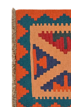 Kilim Gashgai Teppich Mehrfarbig