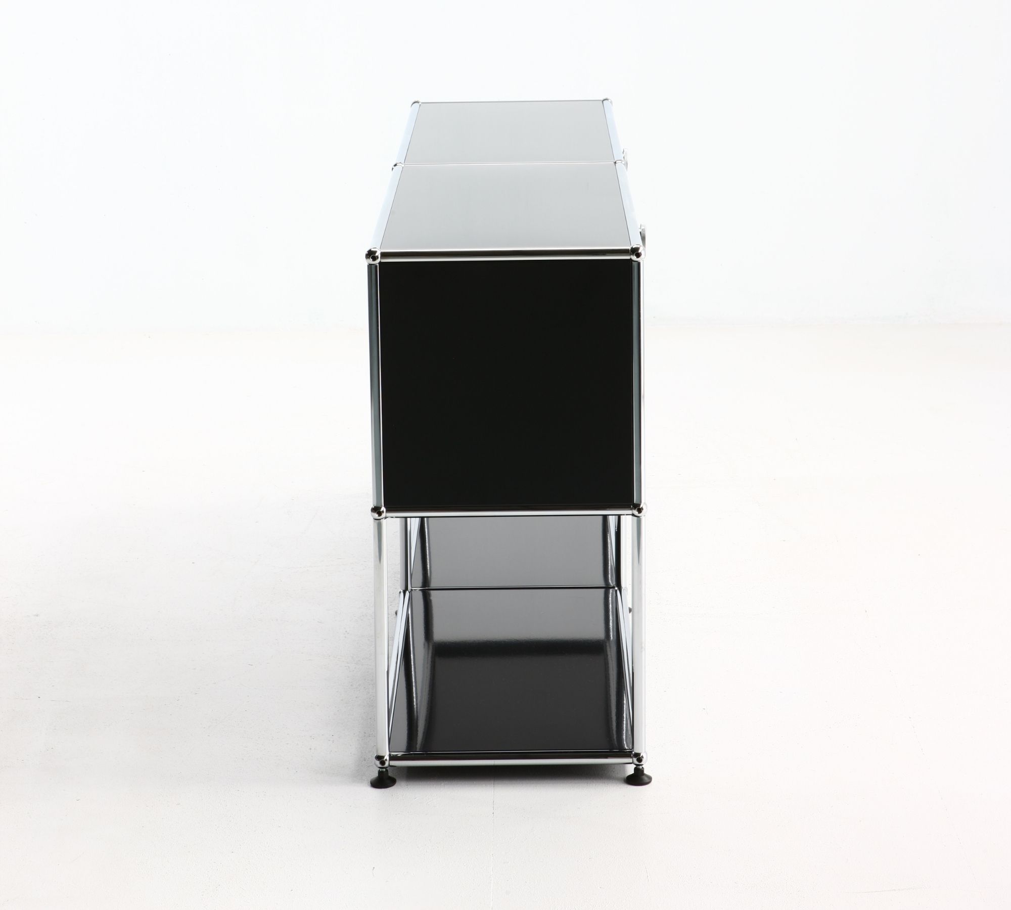 Sideboard 2x1 Mit 2 Klapptüren Graphitschwarz