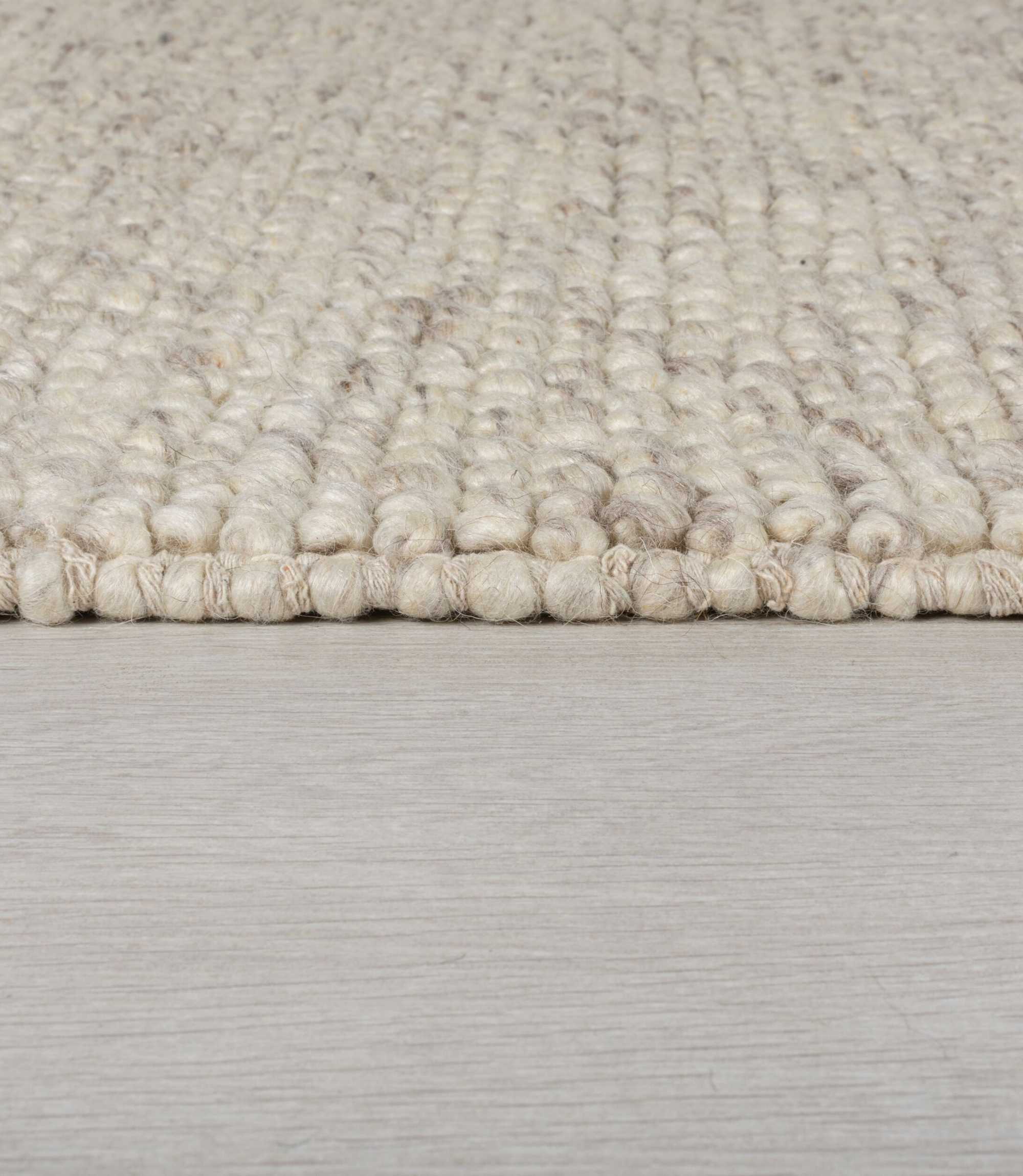 Wool mix carpet Minerals Light grey 120 x 170 cm