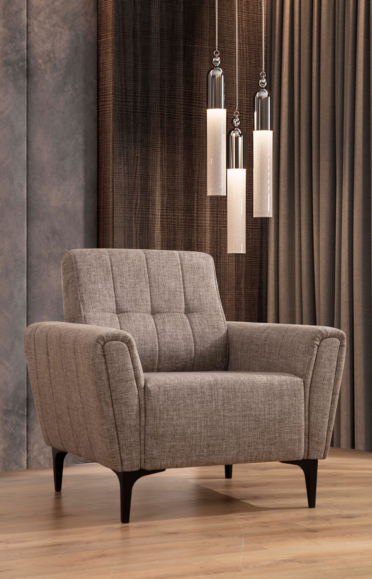 Hamlet 1-seater sofa light brown