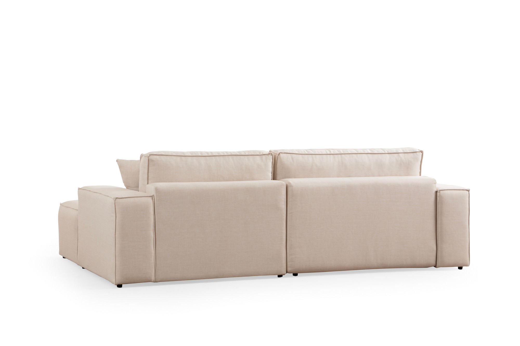 Pırlo Rechts Ecksofa Beige