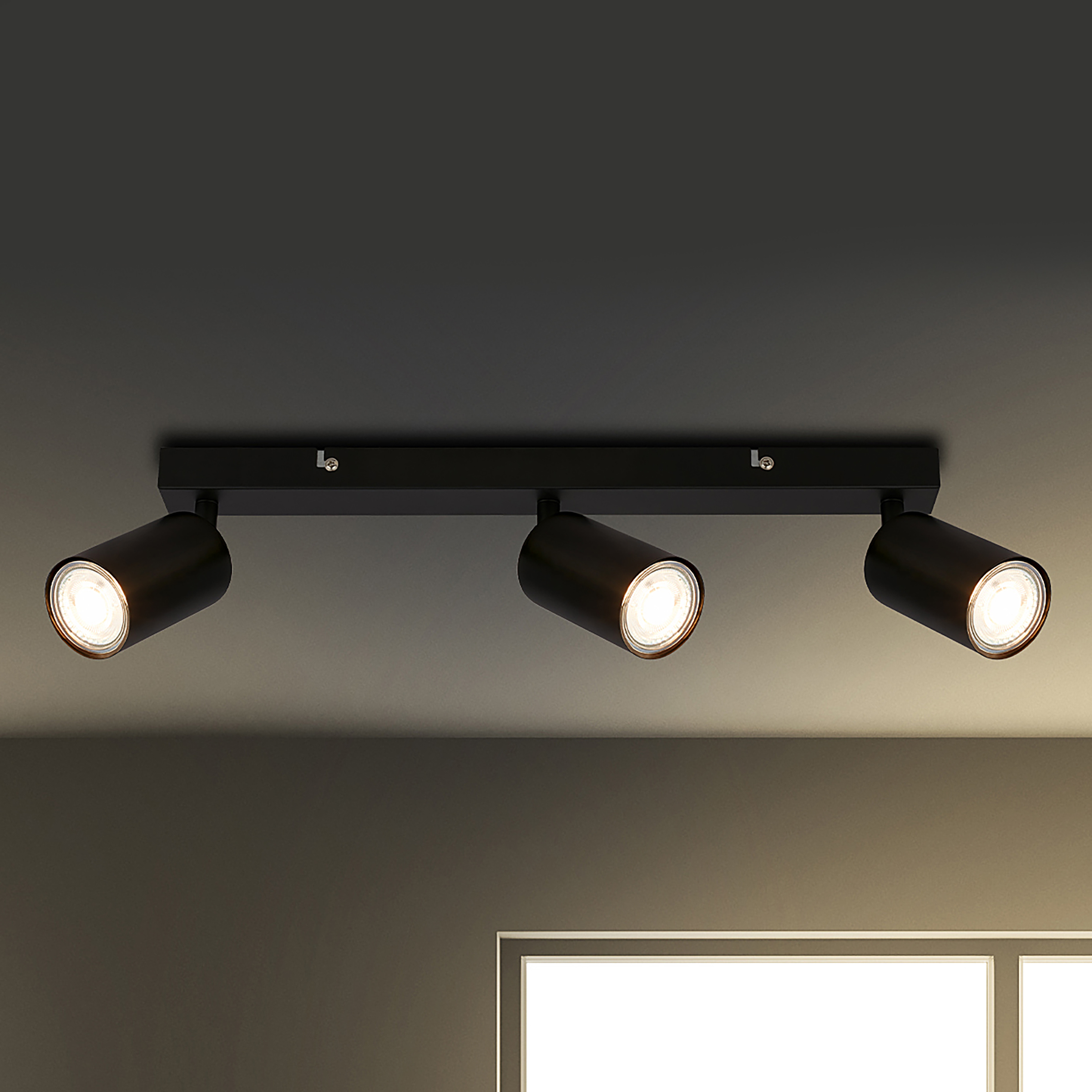 LED Deckenleuchte Spot Schwarz