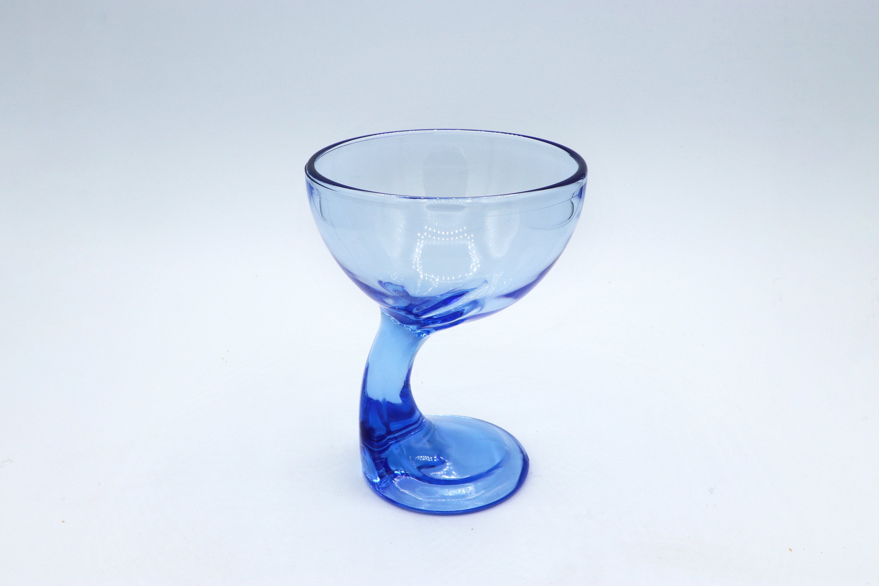 6x Vintage Postmodern Eisbecher Glas 1980er Jahre