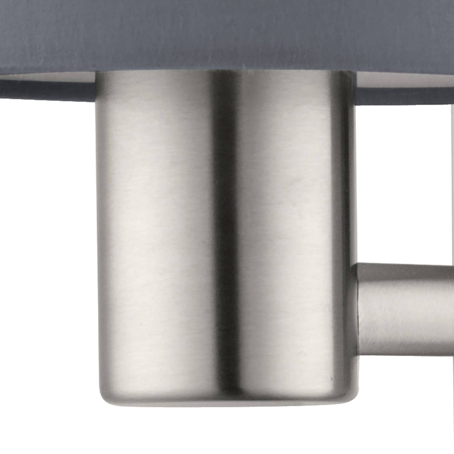 LED Wall Light Pasteri Mixed Fabric Steel Gray