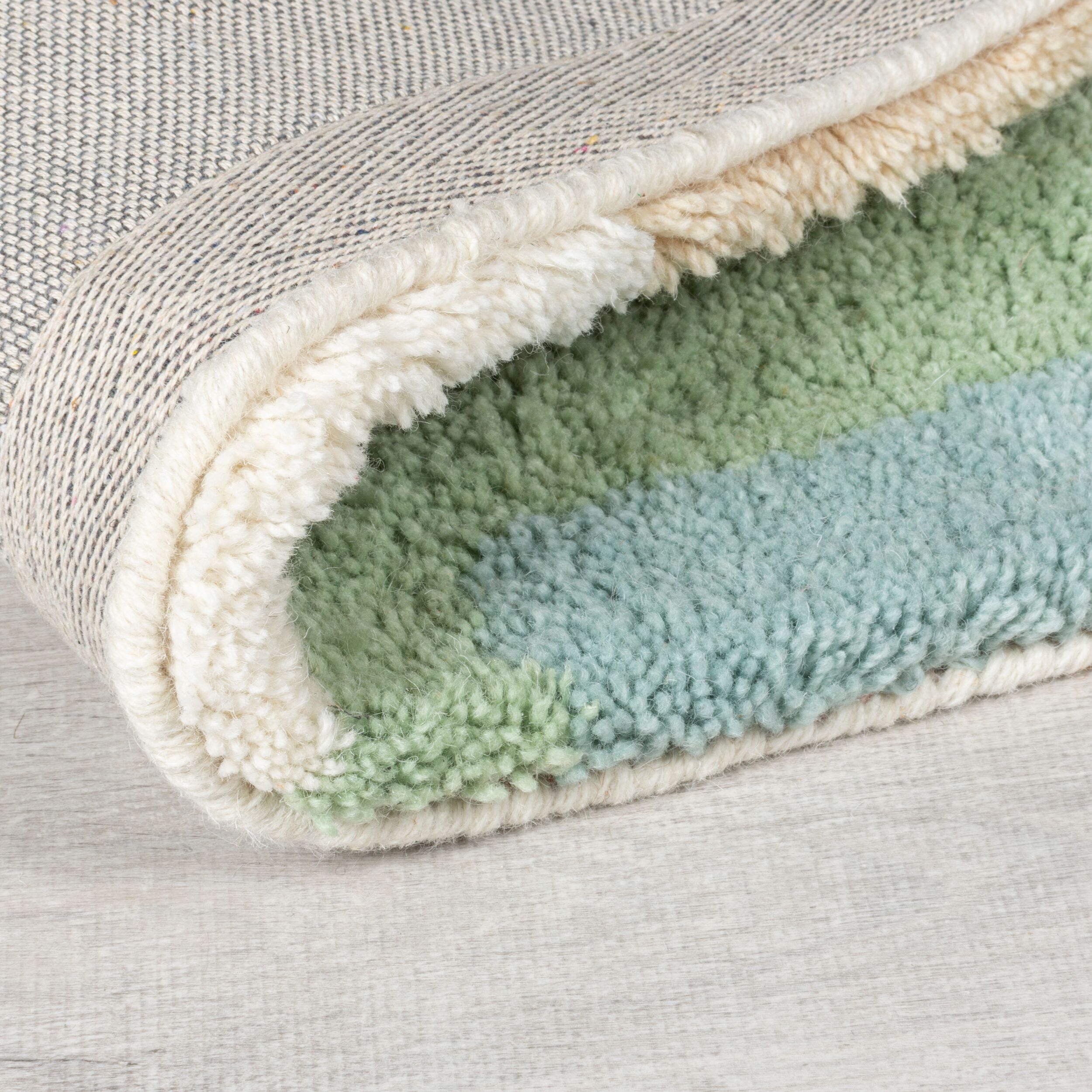 Zagora Geo Shaggy Teppich Wolle 120x170cm