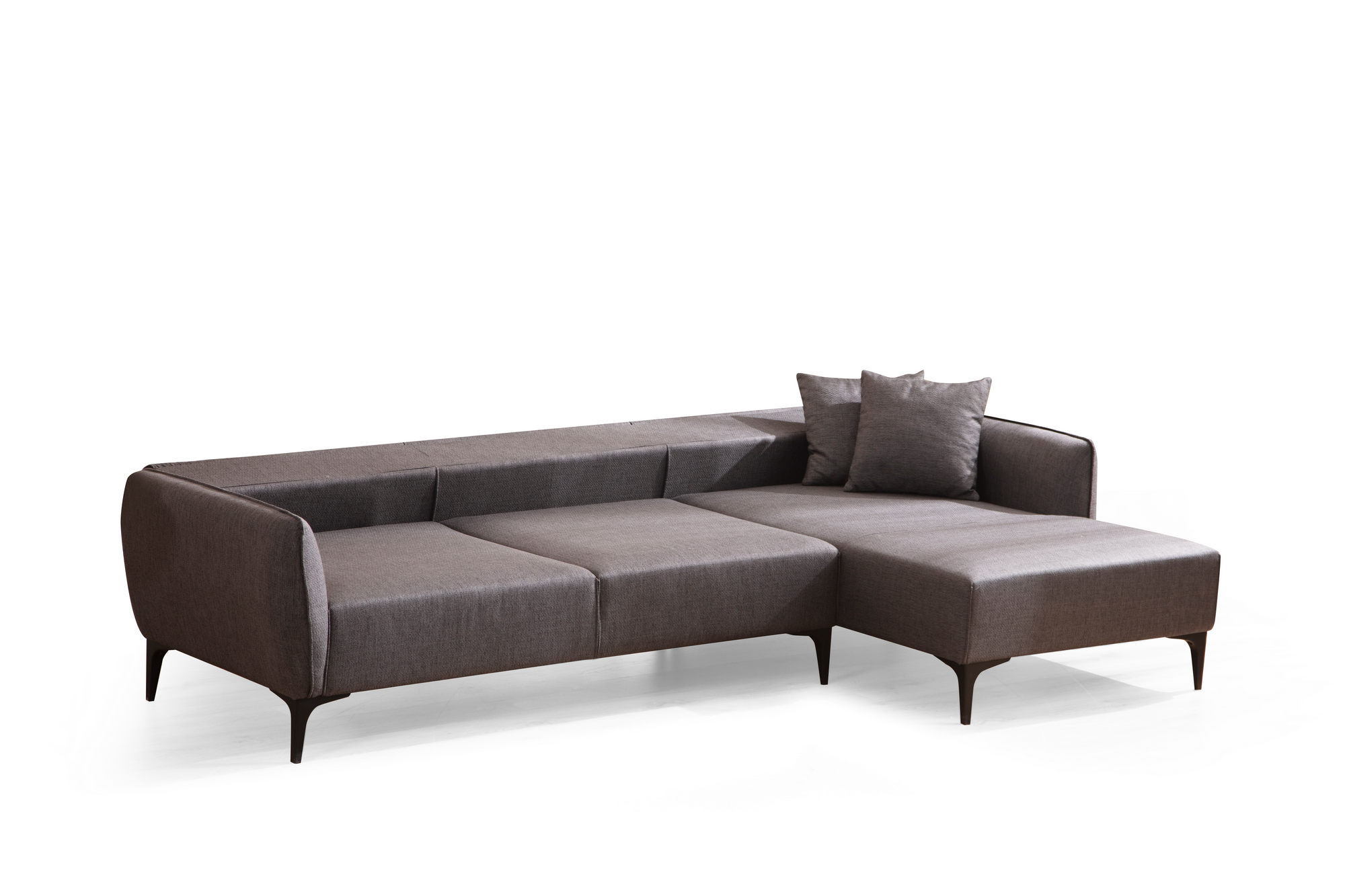 Belissimo Corner Sofa Right Dark Grey