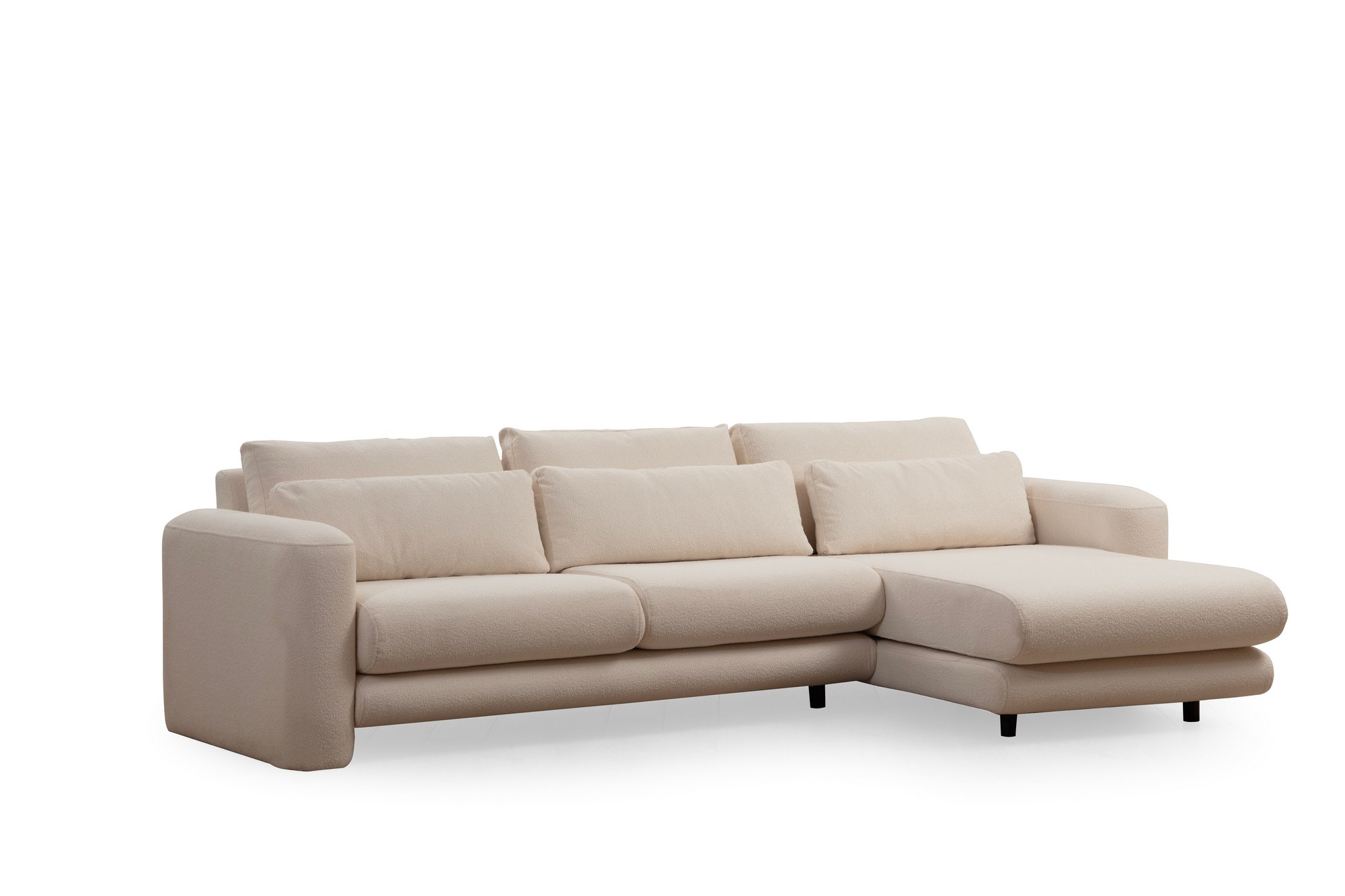 Lily Ecksofa Rechts Creme