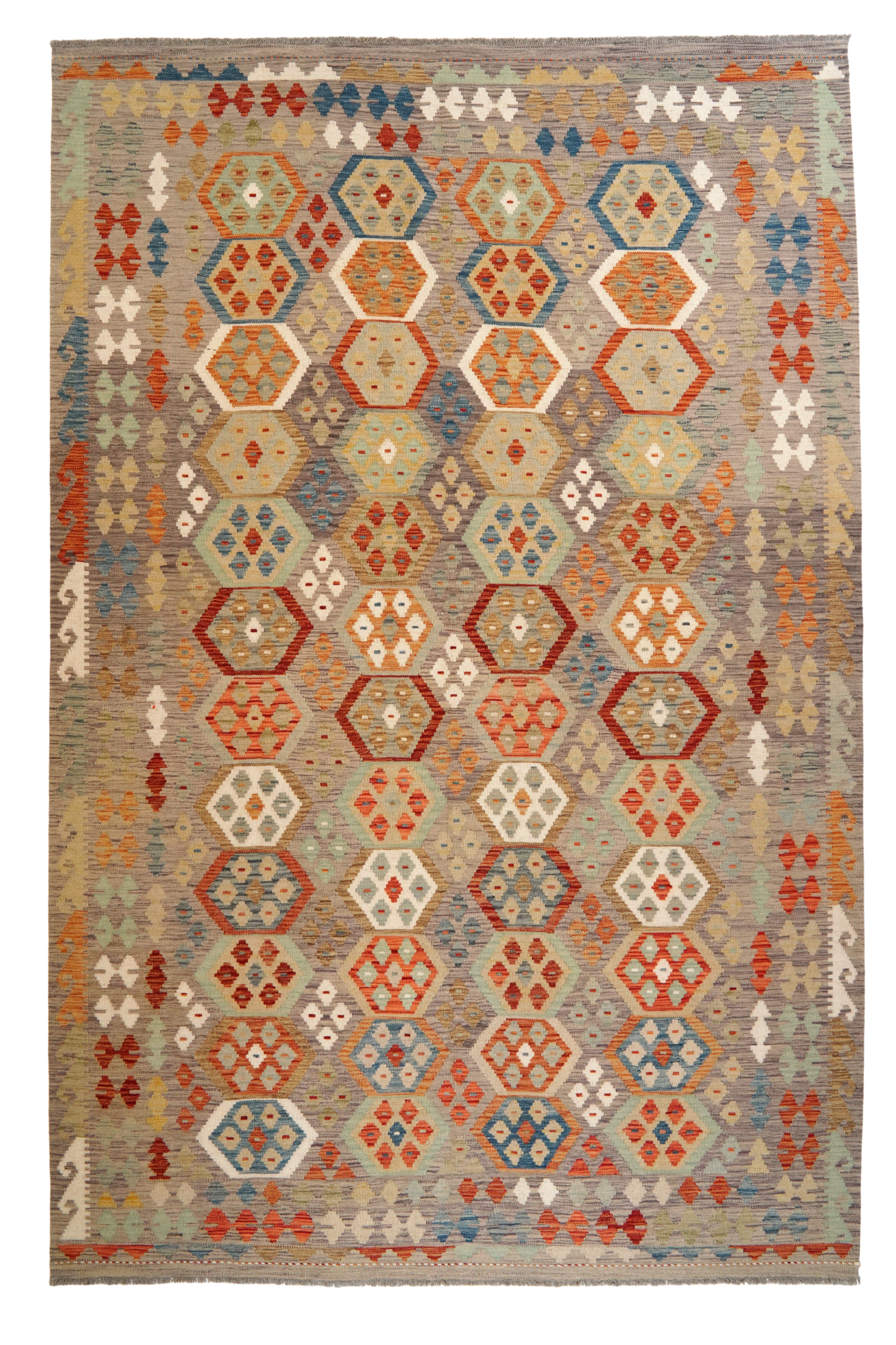 Kilim Laila Wool Multicolored