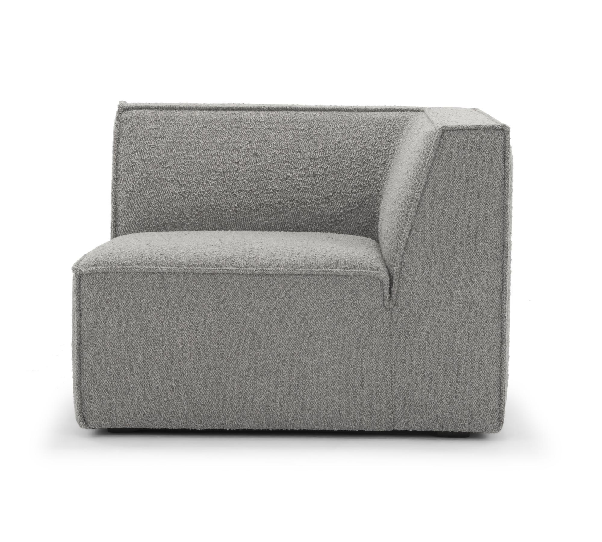 Dane 1-Sitzer Eckmodul Rechts Maya Warm Grey
