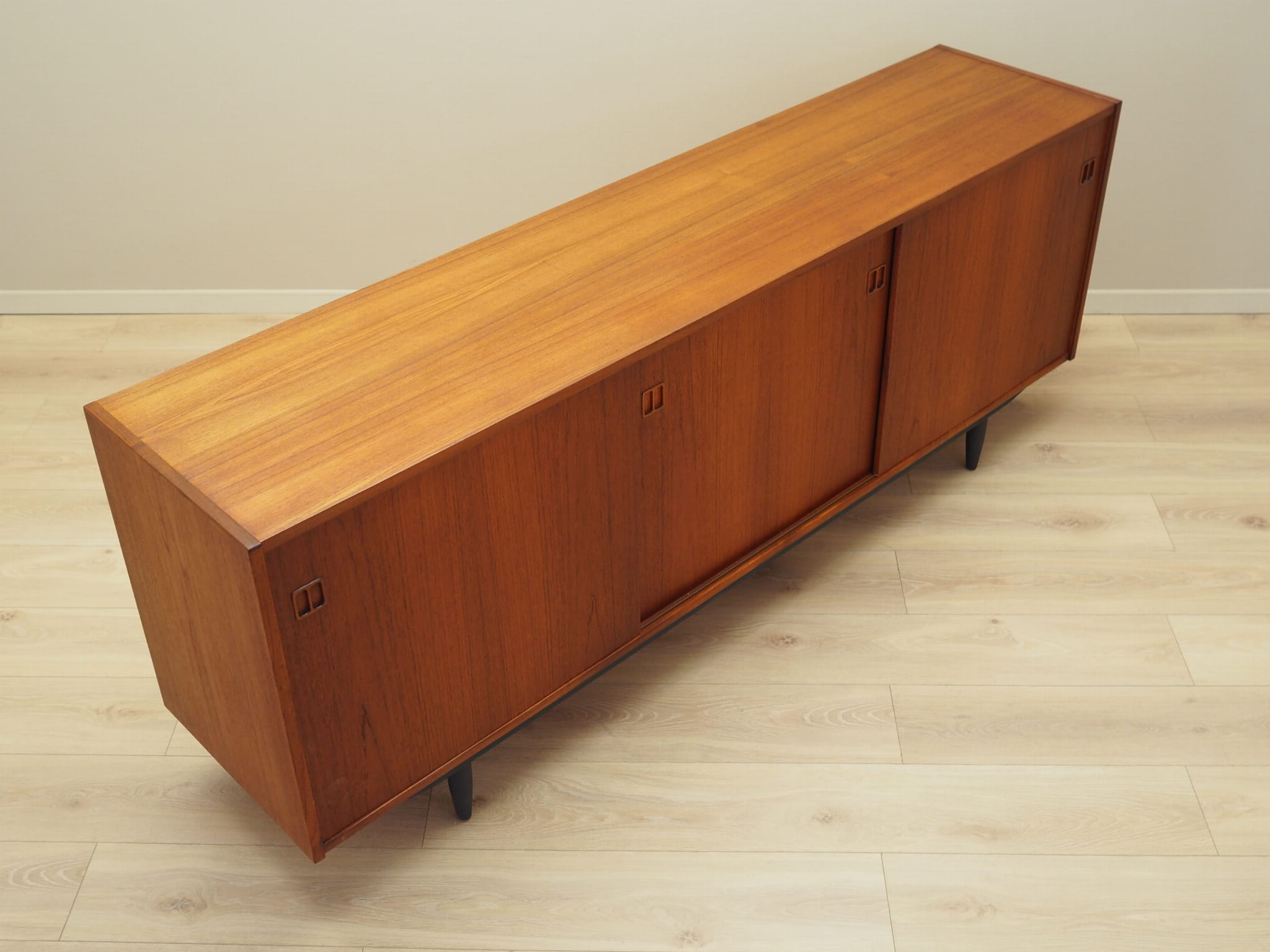 Vintage Sideboard Teakholz Braun 1970er Jahre