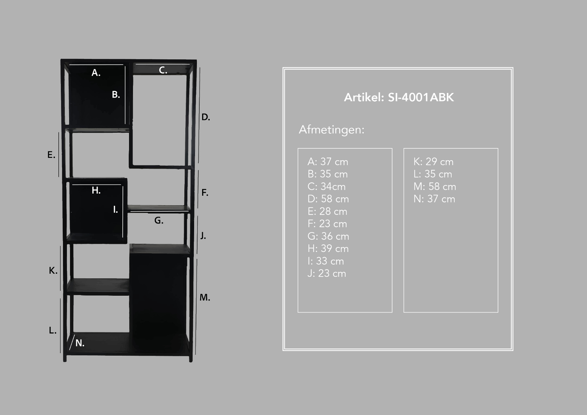 Levels Regal Mangoholz Metall Schwarz