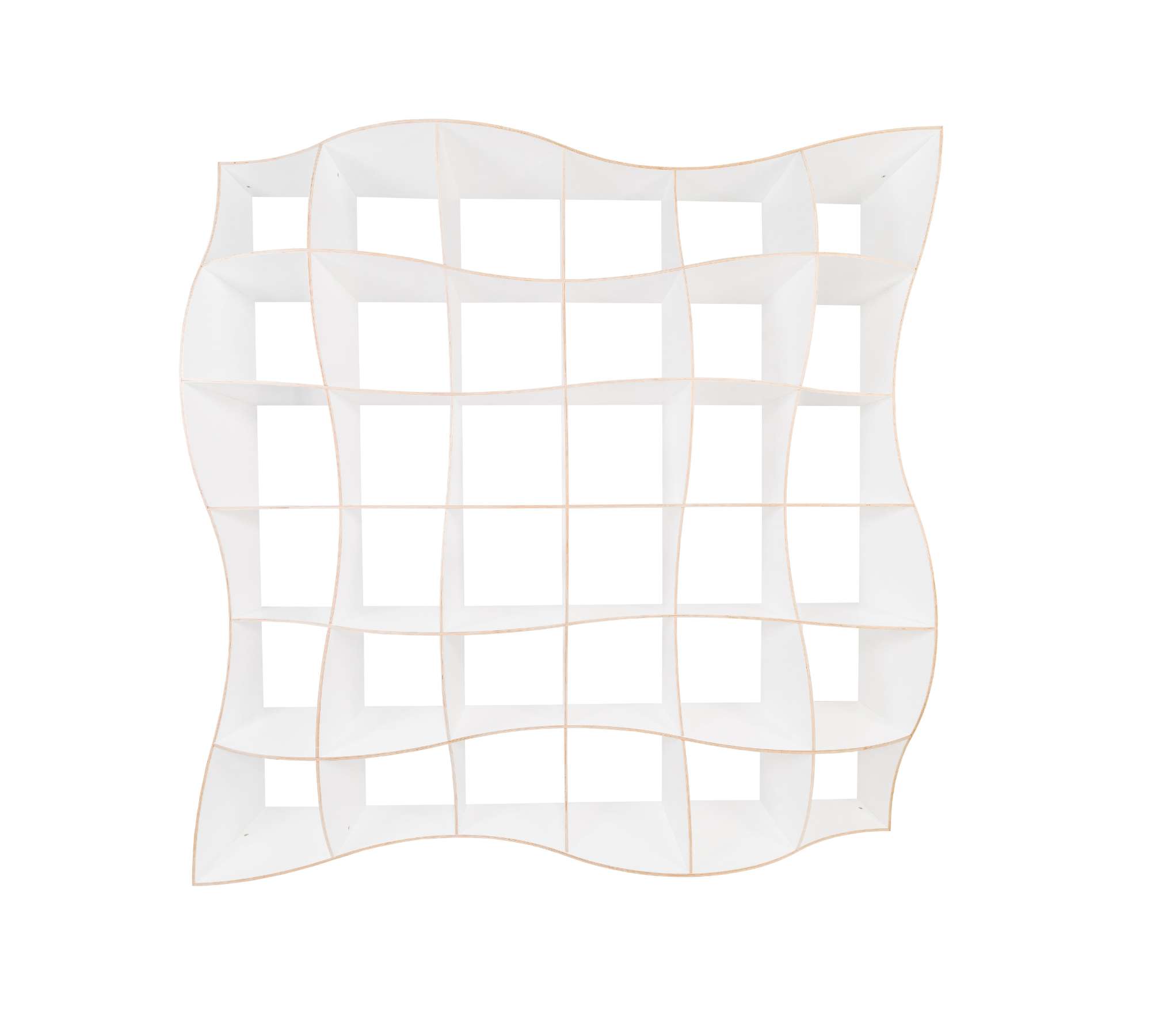 DUNE Bookshelf L Wood White