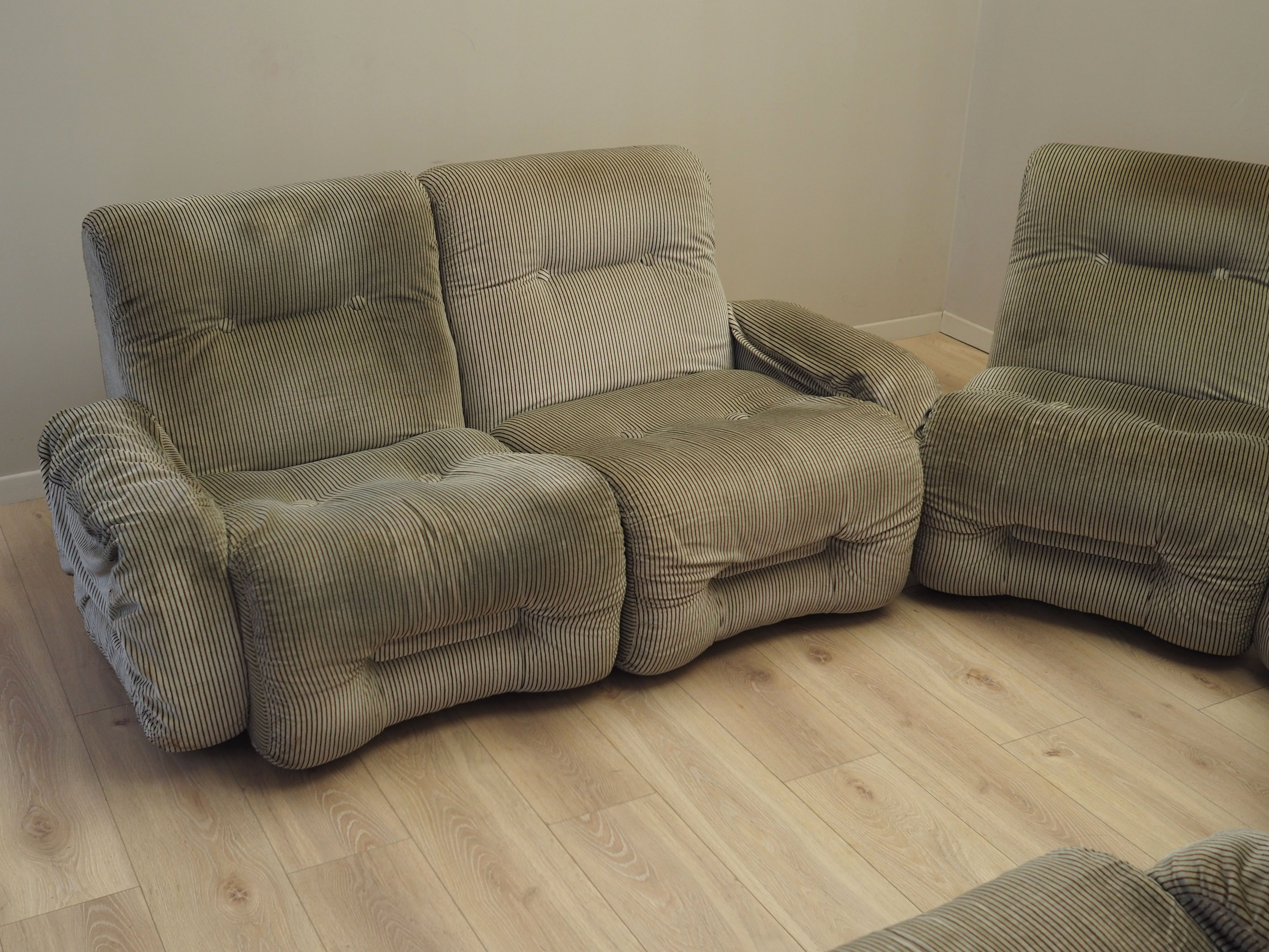 Modulares Sofa Grau 1960er Jahre