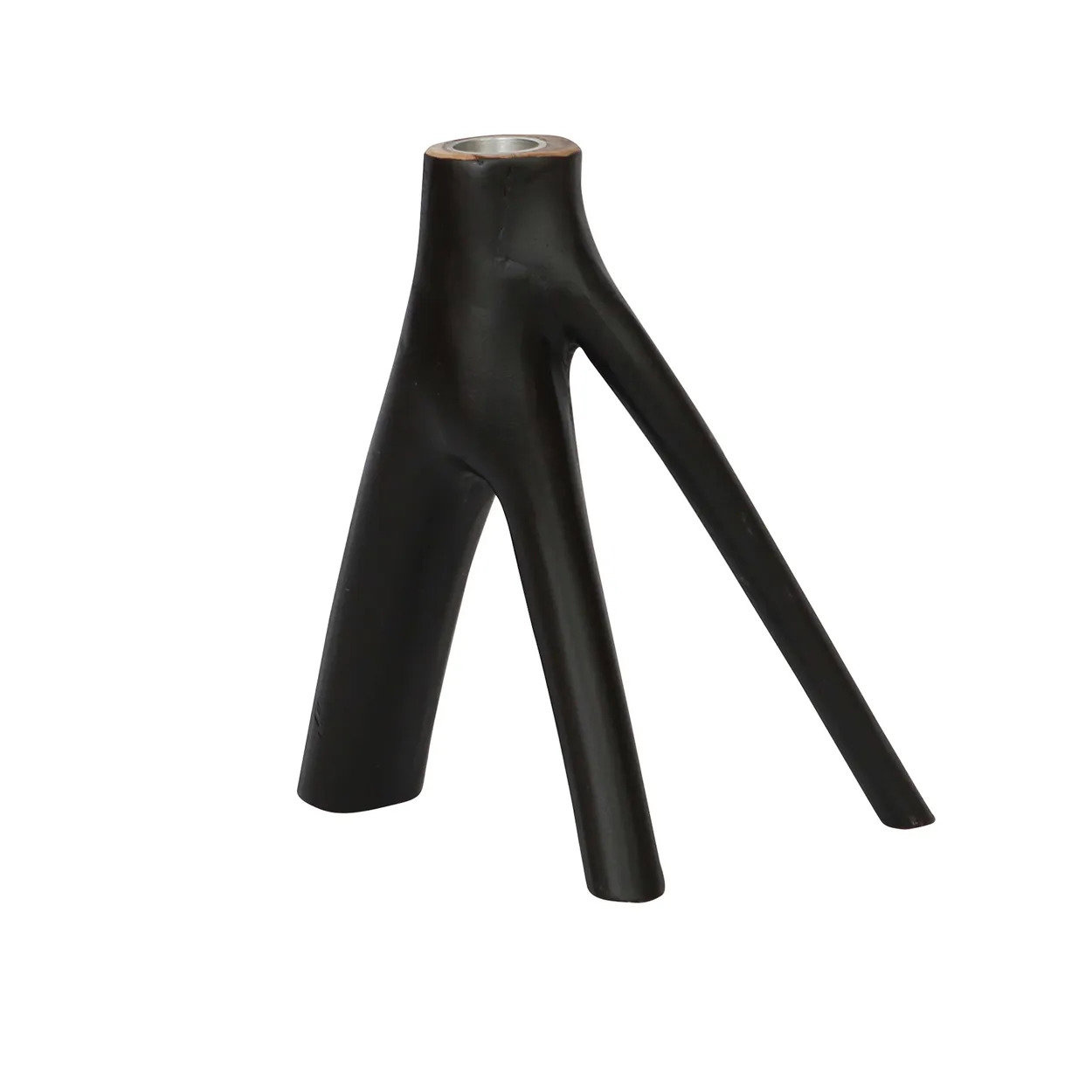 Triple Twig Kerzenhalter Schwarz
