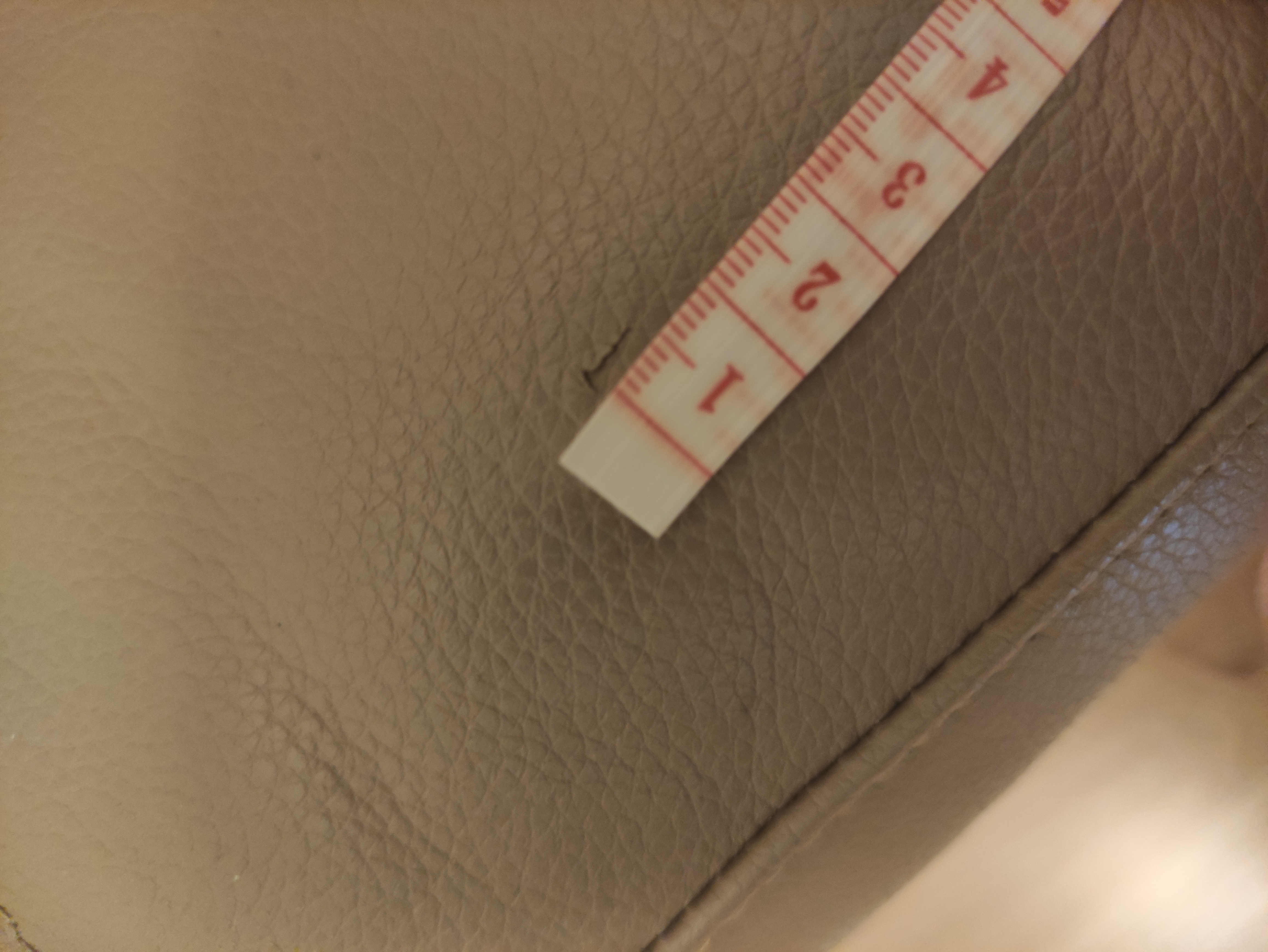Landskrona Sofa 3-Sitzer Leder Beige