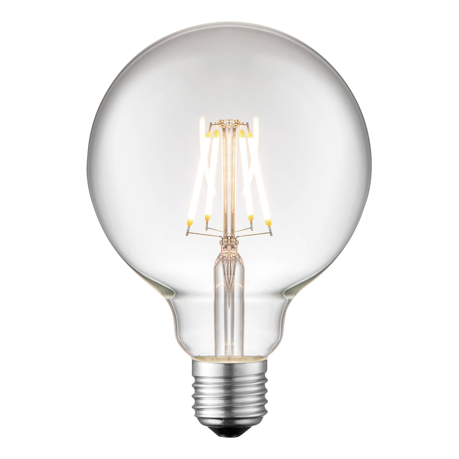 LED-Leuchtmittel DIY XIV Klarglas / Eisen 1-flammig