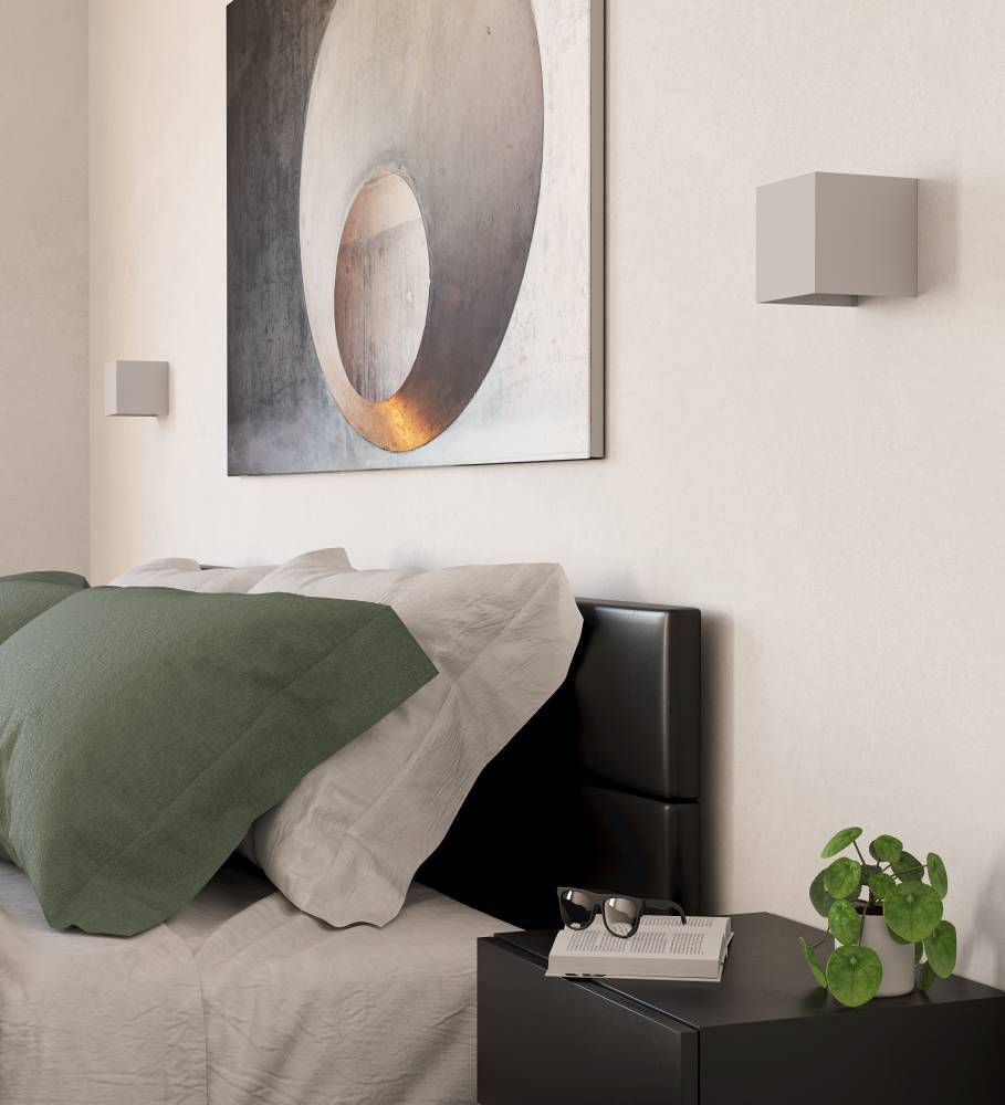 Valmontone LED-Wandleuchte Aluminium Weiß 2-flammig