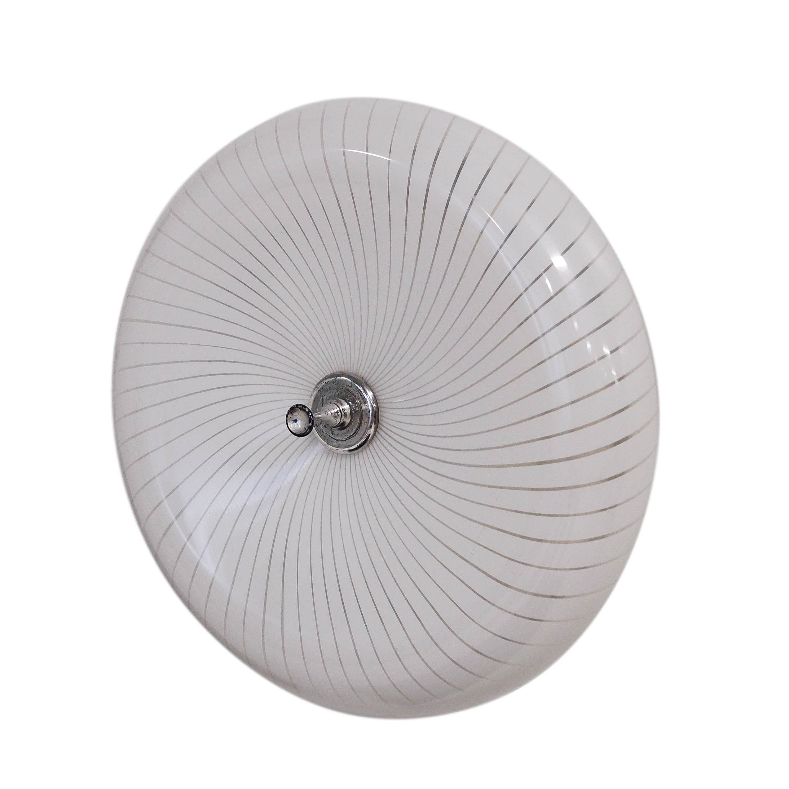 Wandlampe Transparent 1970er Jahre