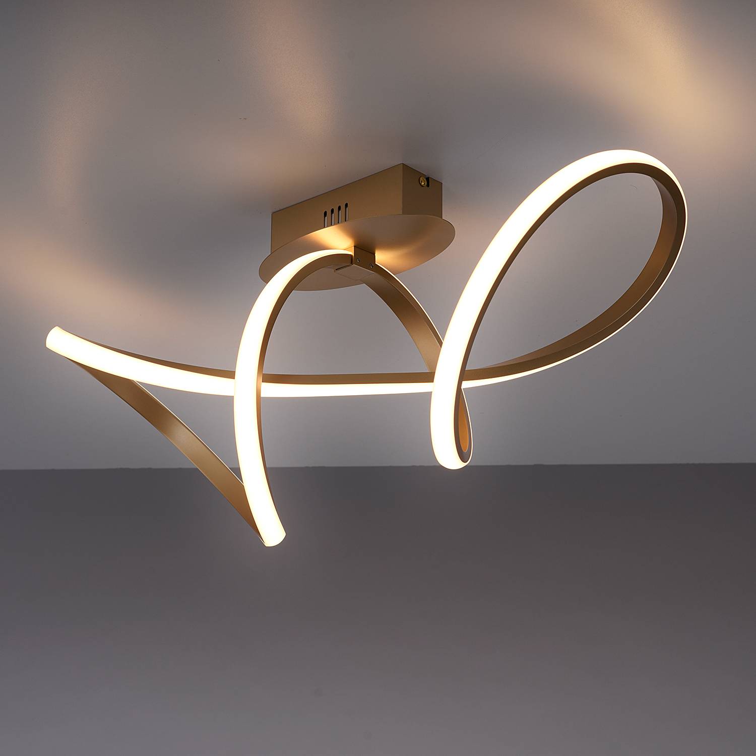LED-Deckenleuchte Maria Kunststoff Aluminium