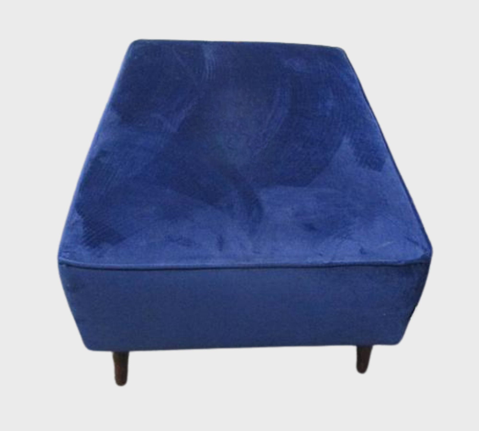 Hocker Samt Blau